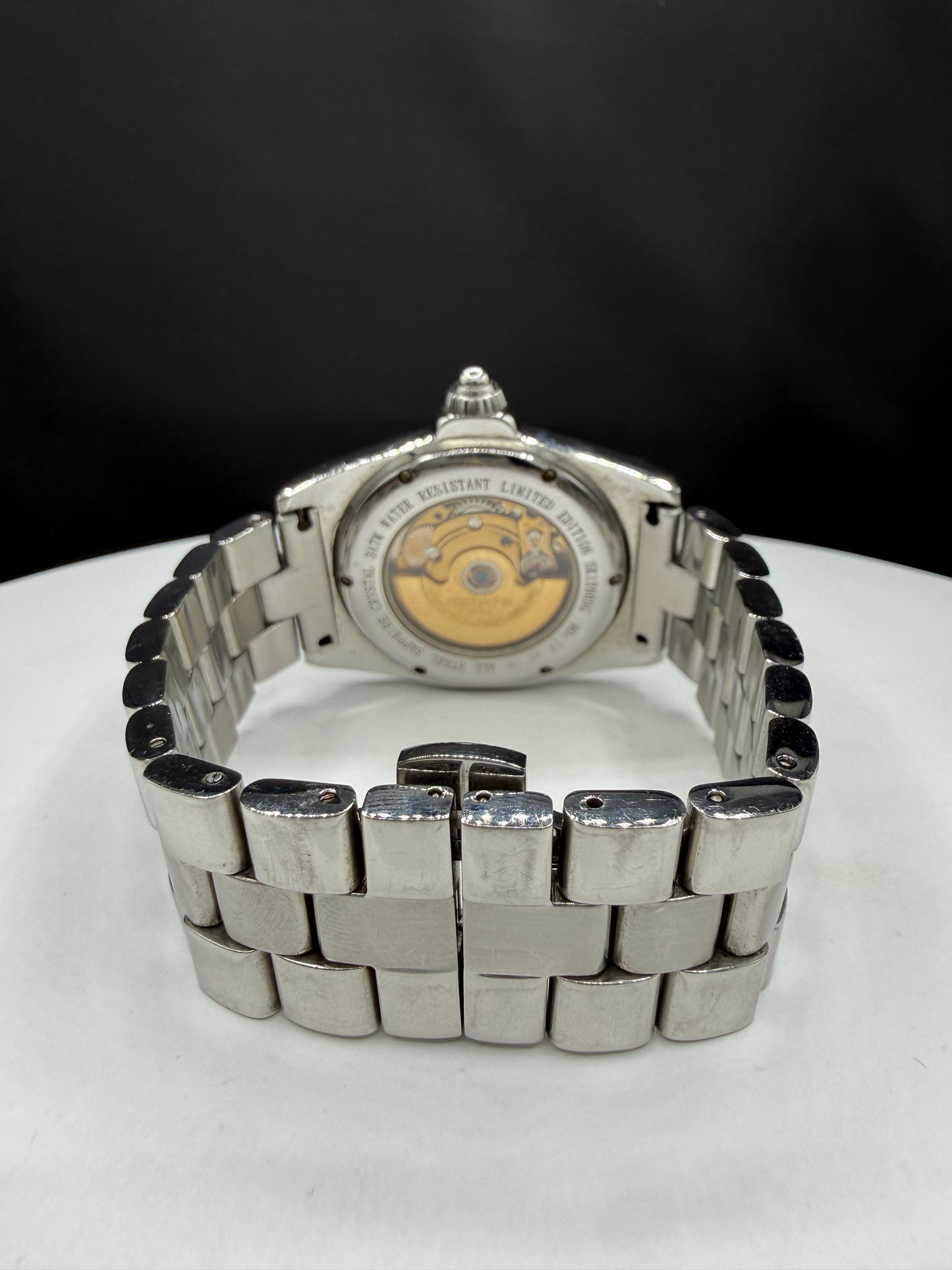 Swisstek Diamond Dial Automatic Blue Sunburst Watch | 36 MM | Steel | Box & Papers | Ref SK12605G