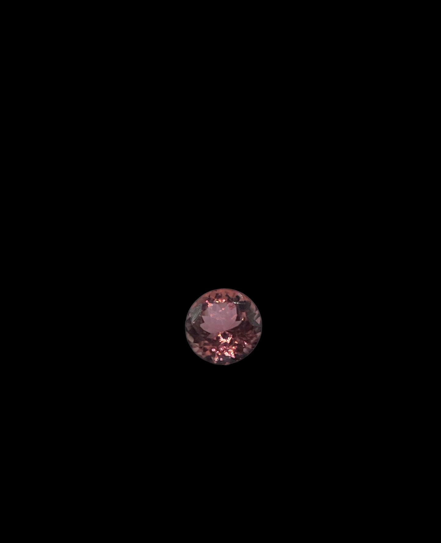 2.22 Carat Natural Rubellite Tourmaline Round Cut Loose Gemstone (8.44 x 8.44 x 5.67 MM)