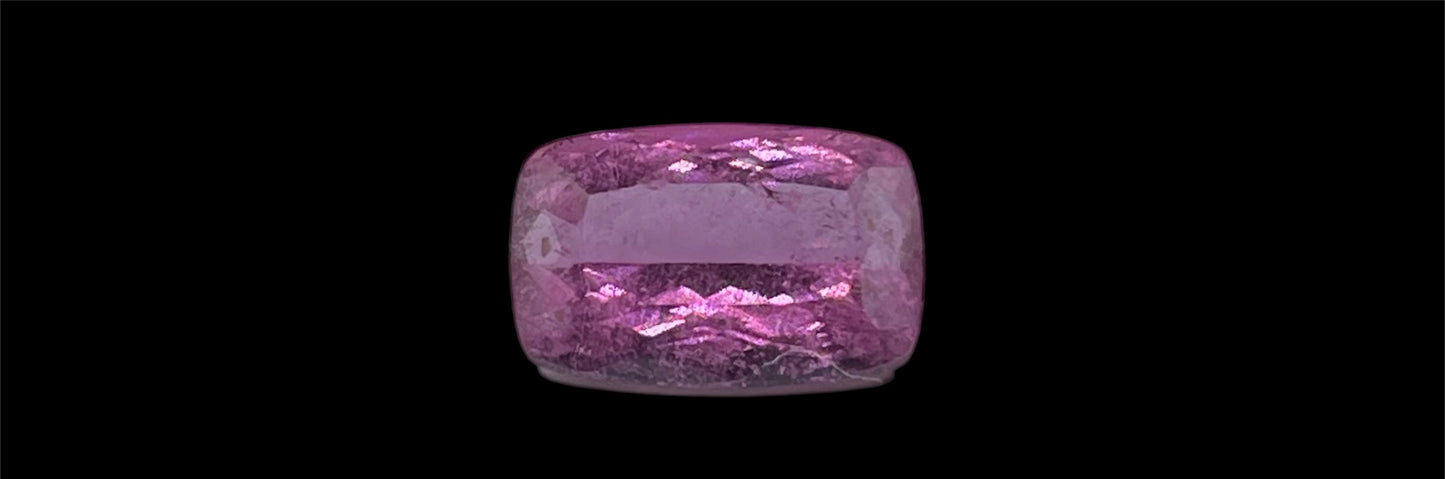 6.45 Carat Natural Fuchsia Rubellite Tourmaline Emerald Cut Loose Gemstone (14.1 x 9.22 x 6.16 MM)