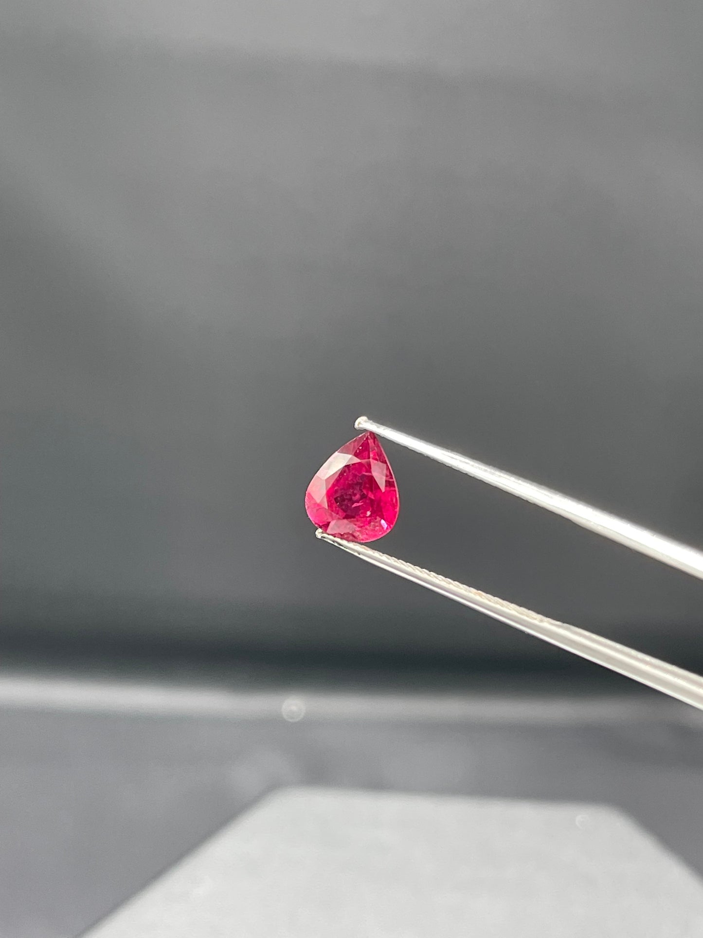 GIA Certified 2.98 Carat Natural Ruby Pear Cut Loose Gemstone