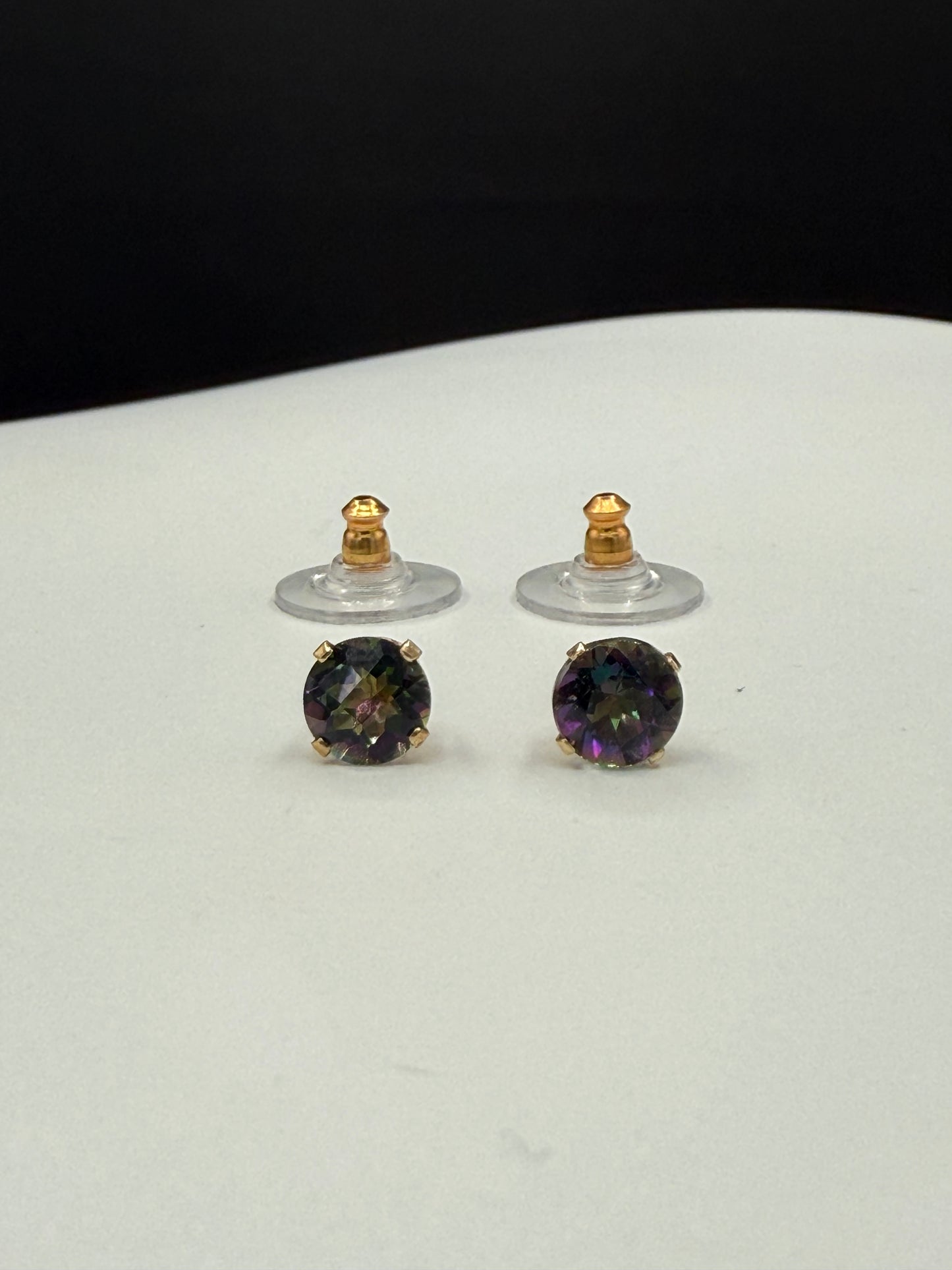 Mystic Topaz 14K Yellow Gold Earrings