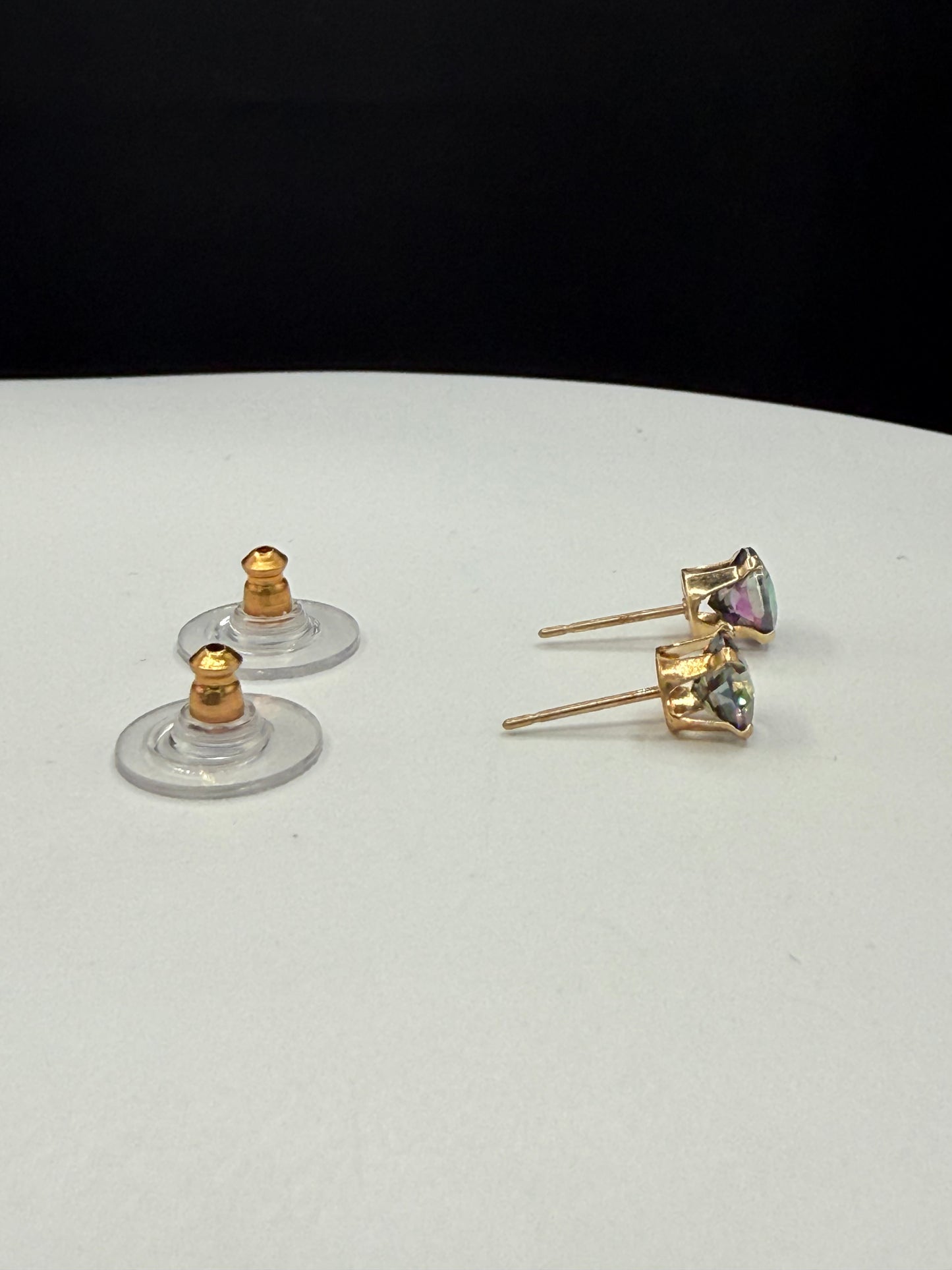 Mystic Topaz 14K Yellow Gold Earrings