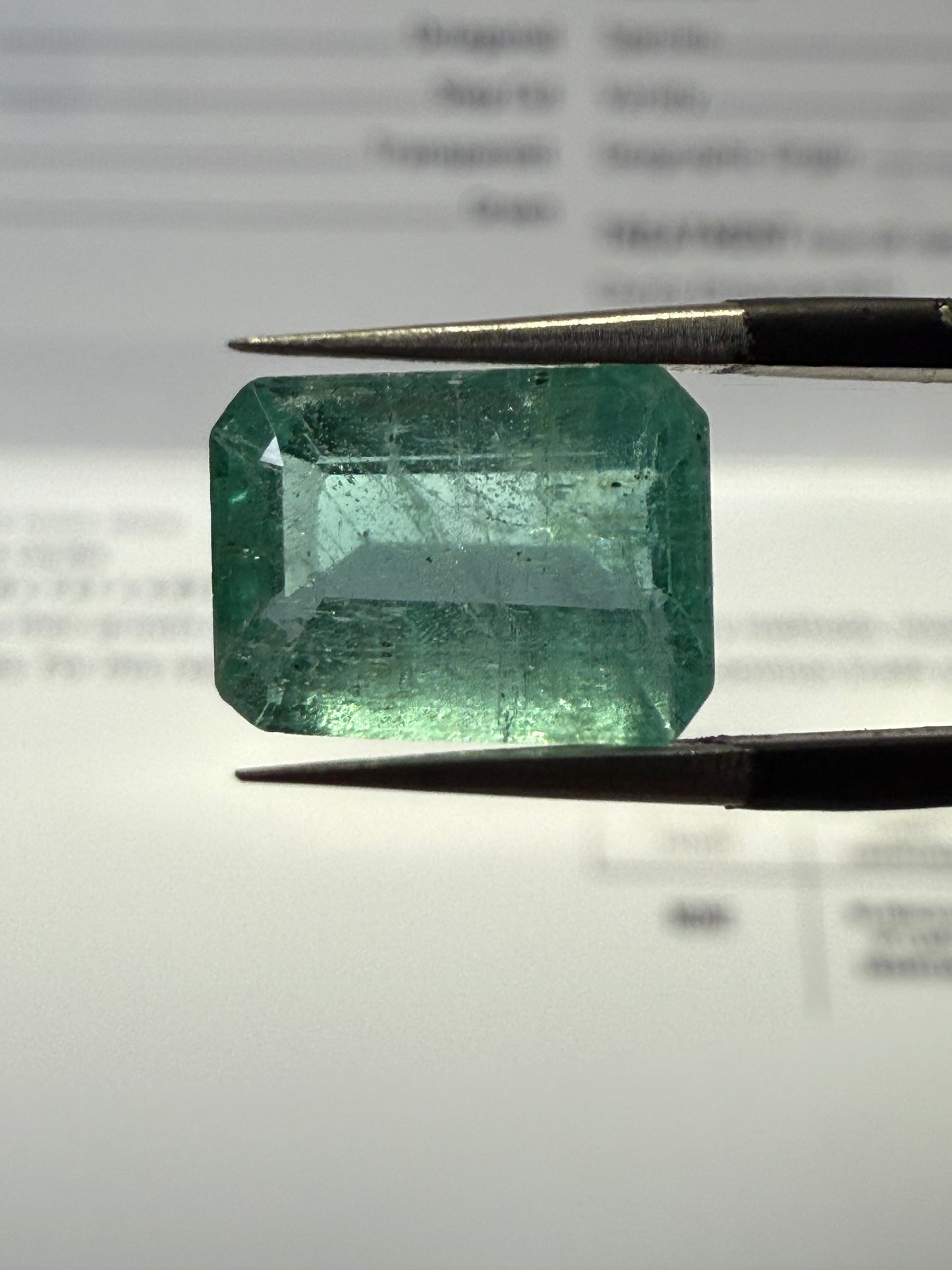 GIA Certified 2.94 Carat Natural Emerald – Step Cut Octagonal Loose Gemstone