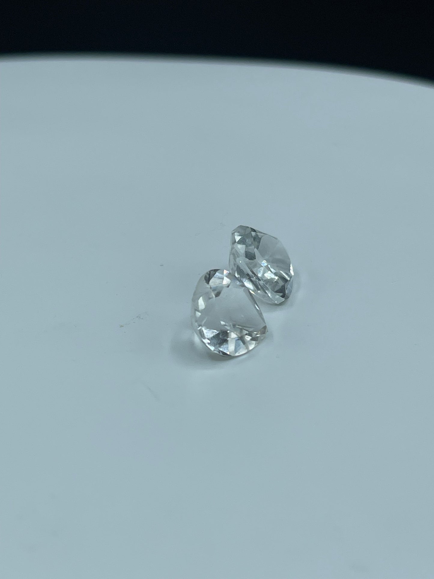 Natural White Topaz Heart Cut Matching Loose Gemstones - 10.94 Carats, Internally Flawless, Brazilian Origin