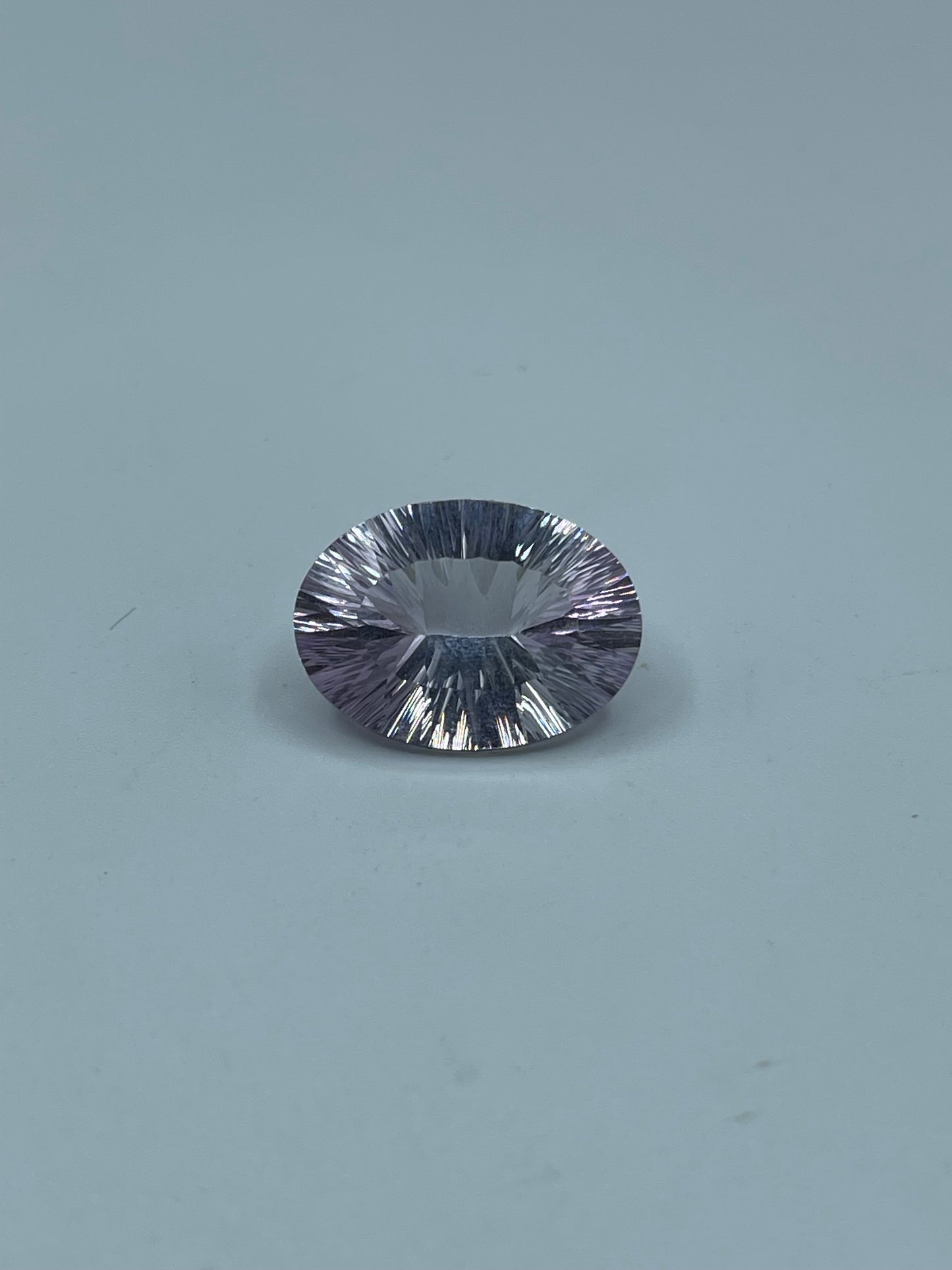 10 Carat Natural Rose De France Amethyst, Light Purple Lavender Laser Fantasy Oval Cut Loose Gemstone, 18x13x8 MM