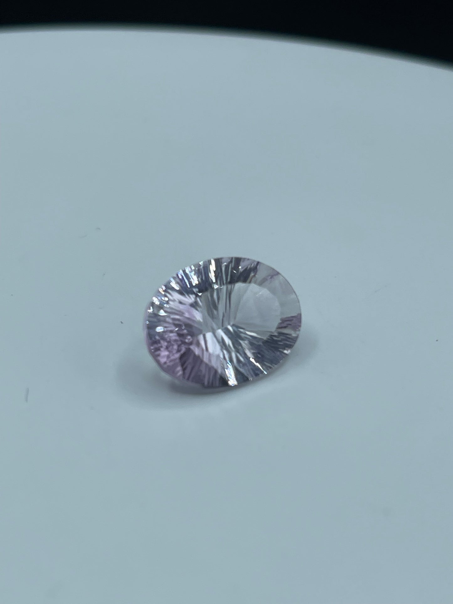10 Carat Natural Rose De France Amethyst, Light Purple Lavender Laser Fantasy Oval Cut Loose Gemstone, 18x13x8 MM