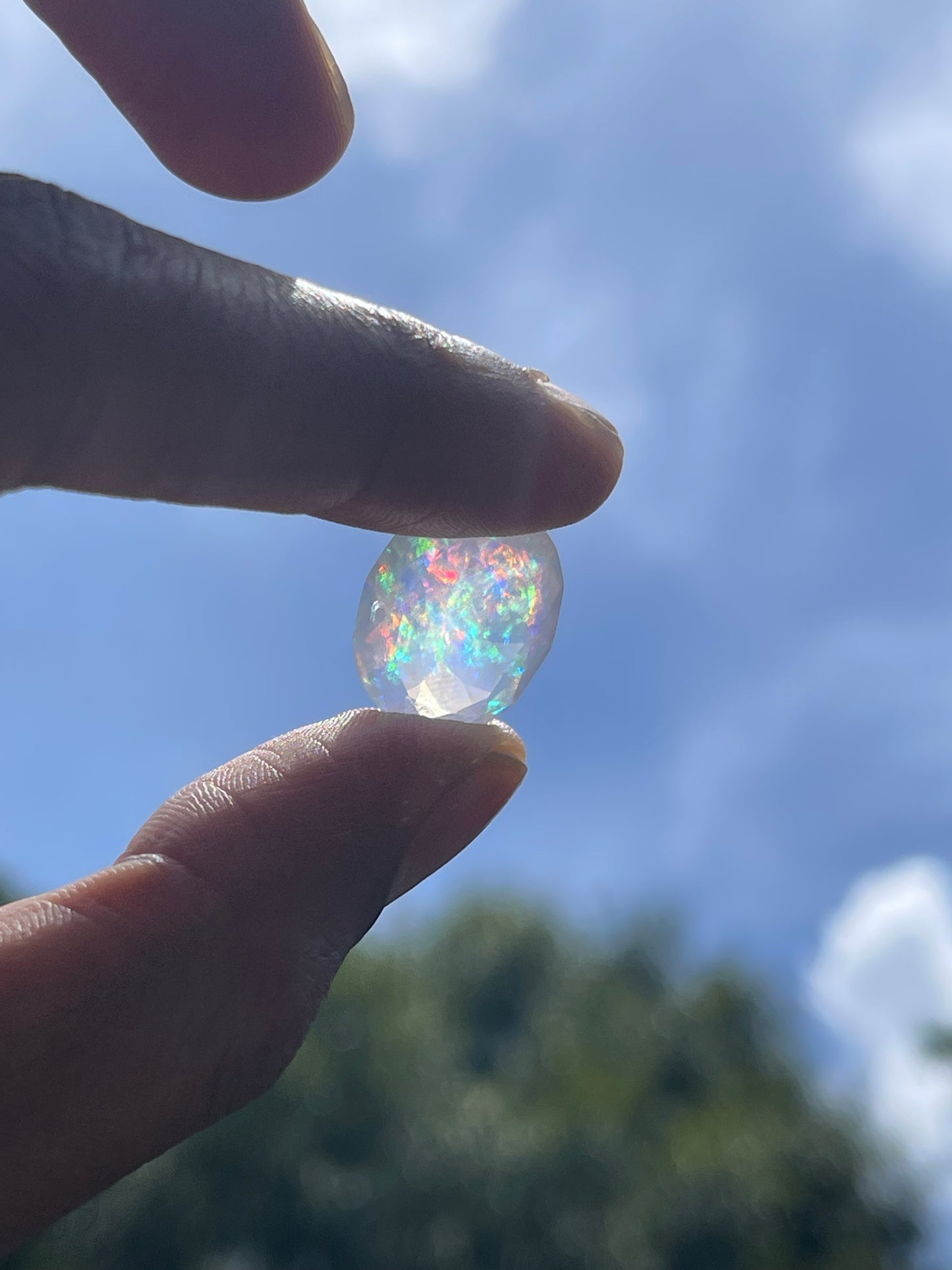 Stunning 11.65 Carat Natural Mexican Contra Luz Opal Oval Cut Loose Gemstone - 18.7 x 14.9 x 9.7 MM