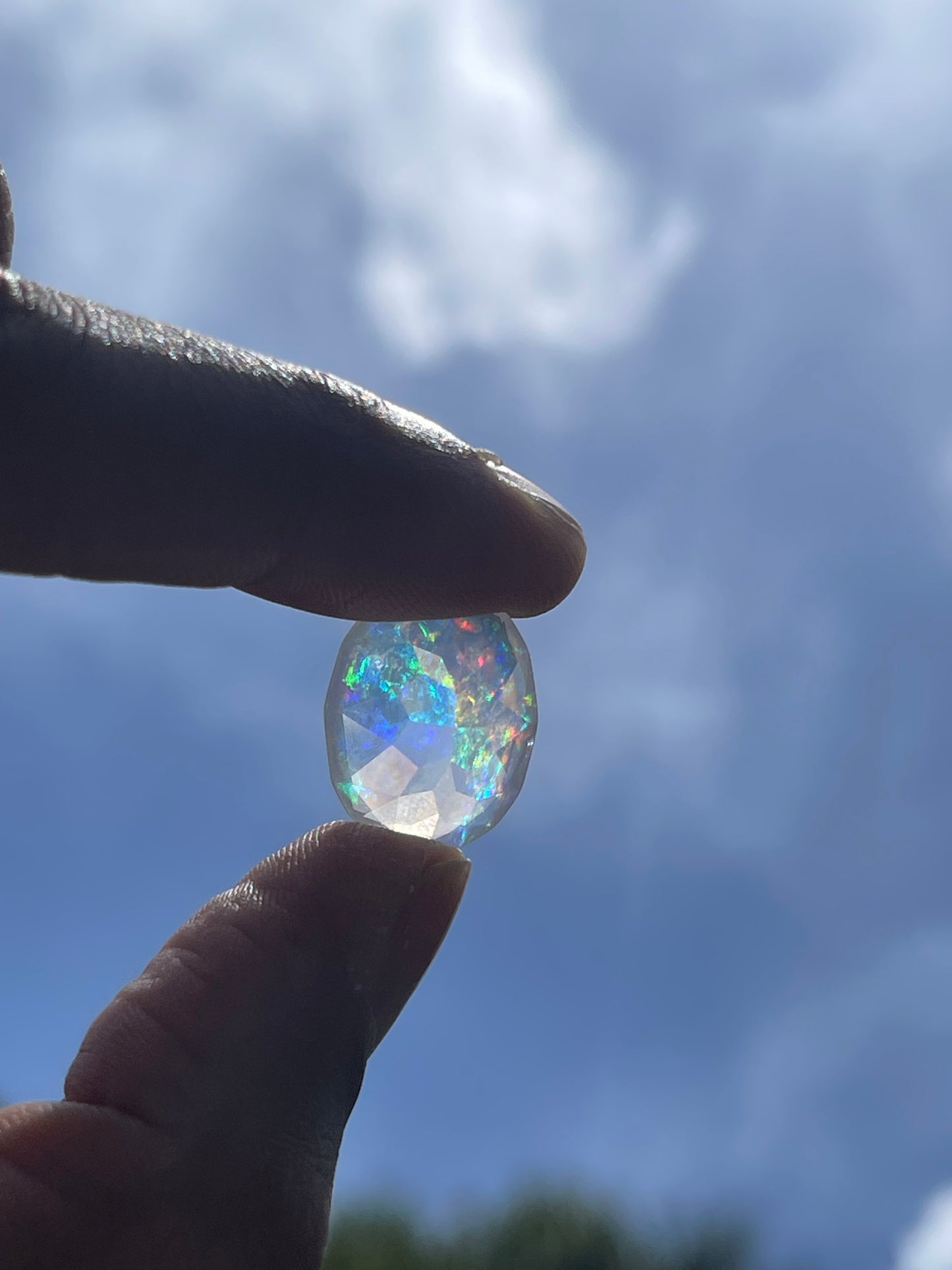 Stunning 11.65 Carat Natural Mexican Contra Luz Opal Oval Cut Loose Gemstone - 18.7 x 14.9 x 9.7 MM