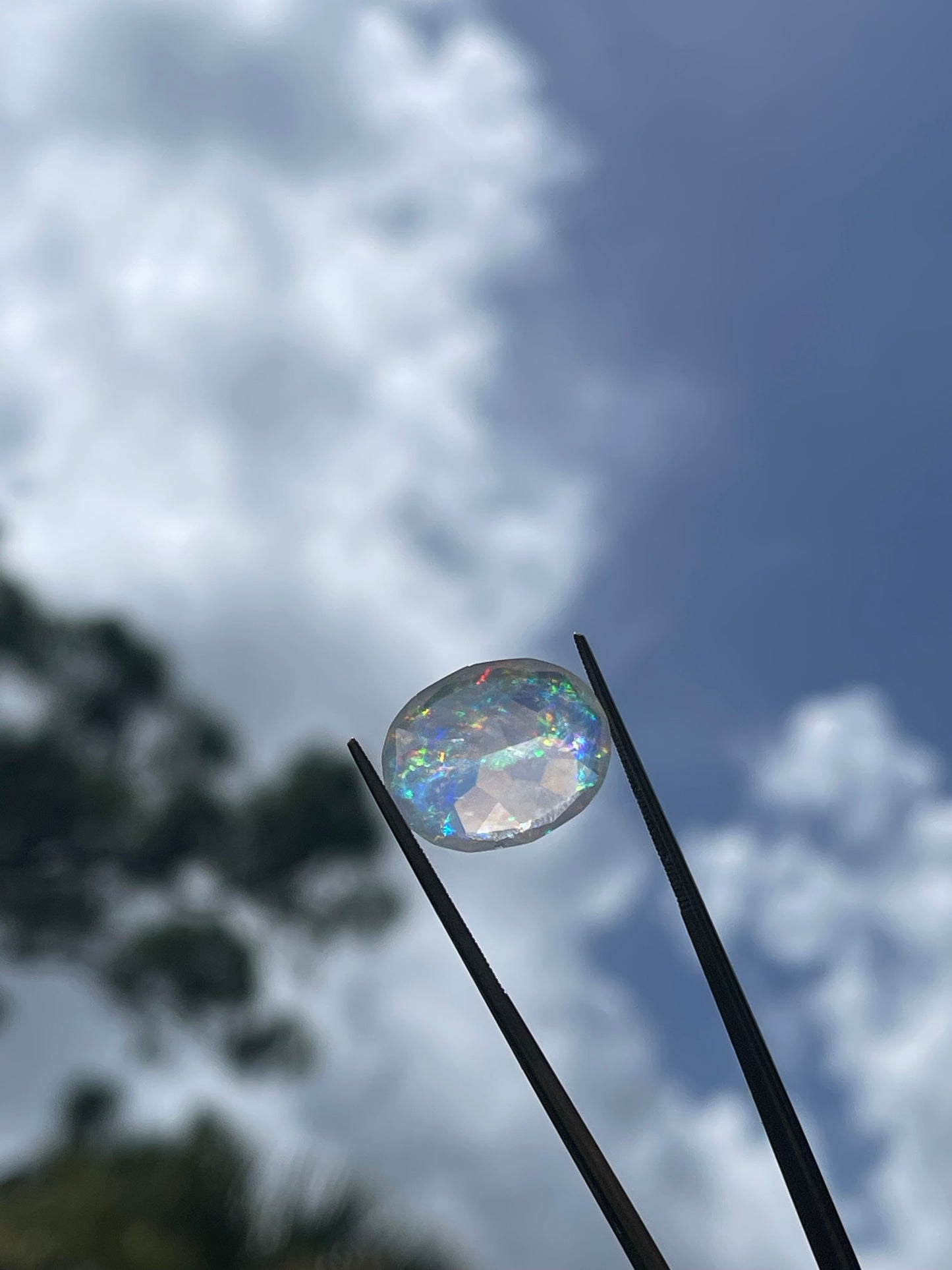 Stunning 11.65 Carat Natural Mexican Contra Luz Opal Oval Cut Loose Gemstone - 18.7 x 14.9 x 9.7 MM