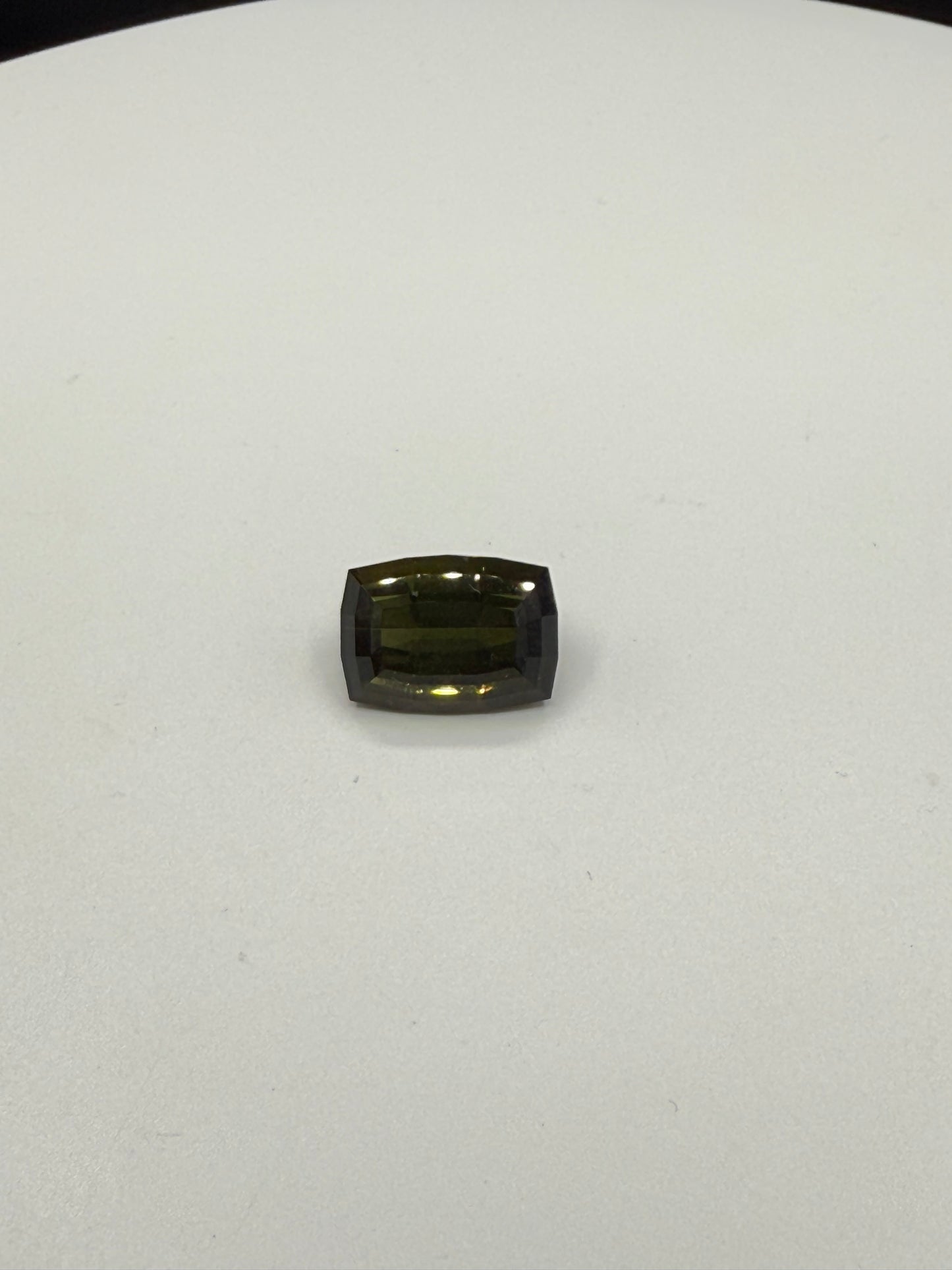 11.55 Carat Natural Green Tourmaline Cushion Cut Loose Gemstone | 15.2x10.8x8.7 MM