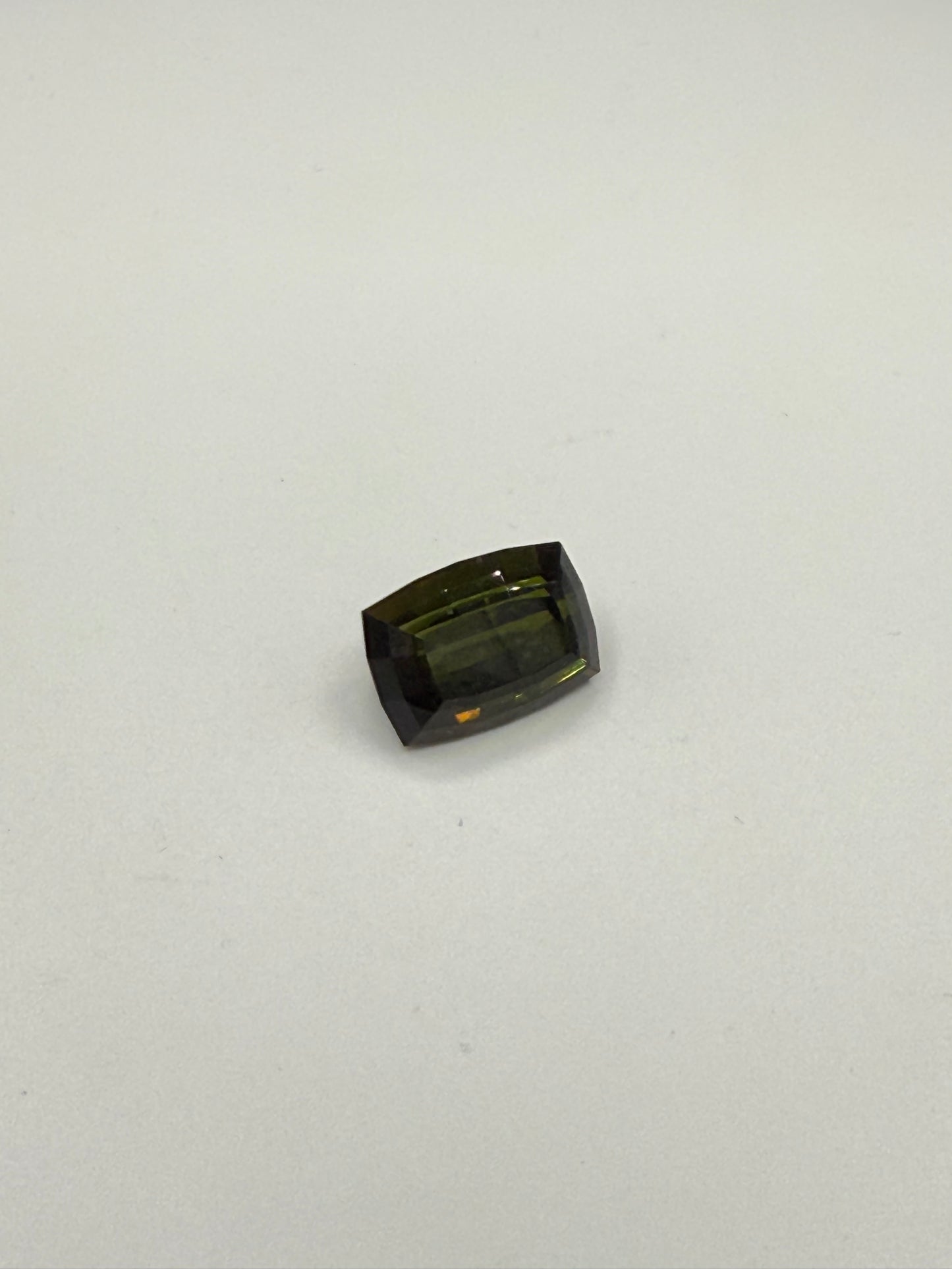 11.55 Carat Natural Green Tourmaline Cushion Cut Loose Gemstone | 15.2x10.8x8.7 MM