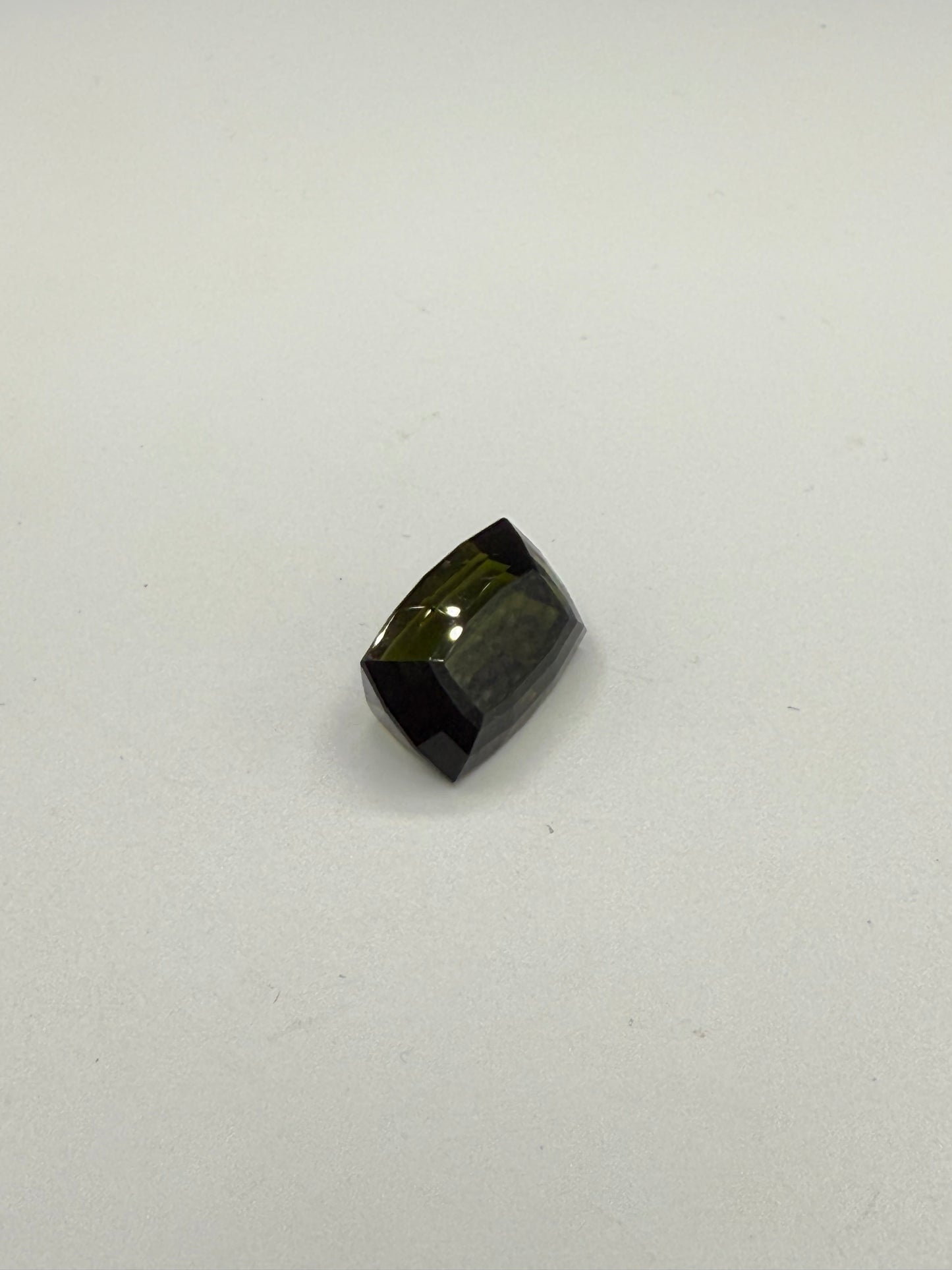 11.55 Carat Natural Green Tourmaline Cushion Cut Loose Gemstone | 15.2x10.8x8.7 MM