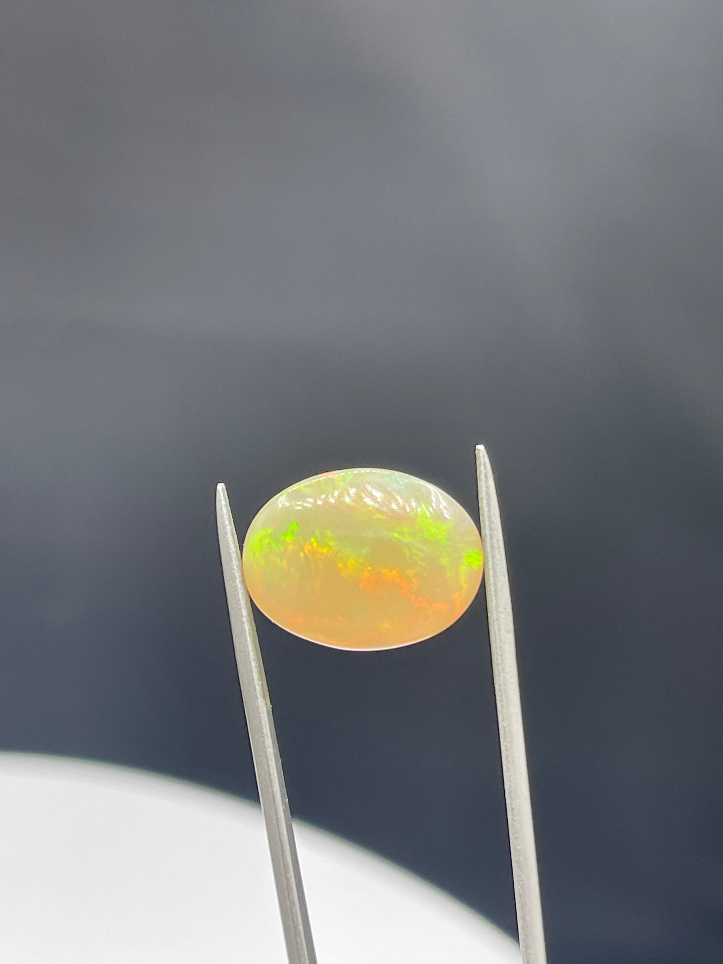 8.81 Carat Natural Ethiopian Opal Cabochon Oval Cut Loose Gemstone (17x13x8 MM)