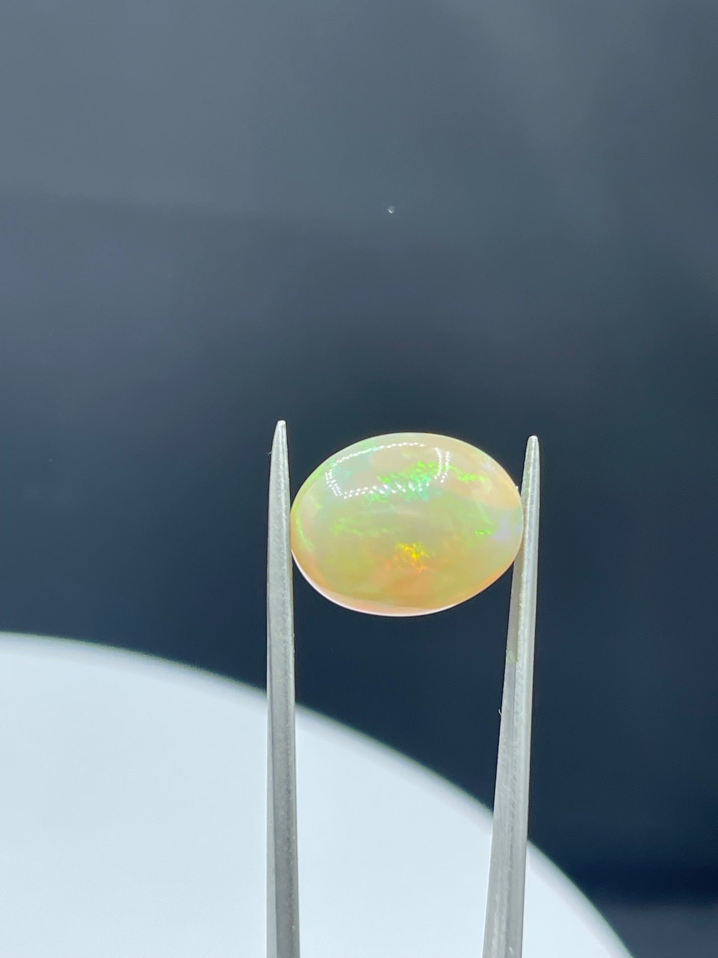 8.81 Carat Natural Ethiopian Opal Cabochon Oval Cut Loose Gemstone (17x13x8 MM)