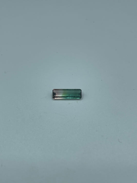 0.92 Carat Natural Watermelon Tourmaline Emerald Cut Gem | 10.6 x 3.7 x 2.1 MM