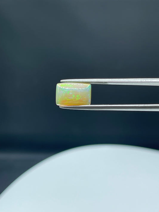 3.07 Carat Natural Ethiopian Opal Emerald Cabochon | 12 x 8 x 5 MM