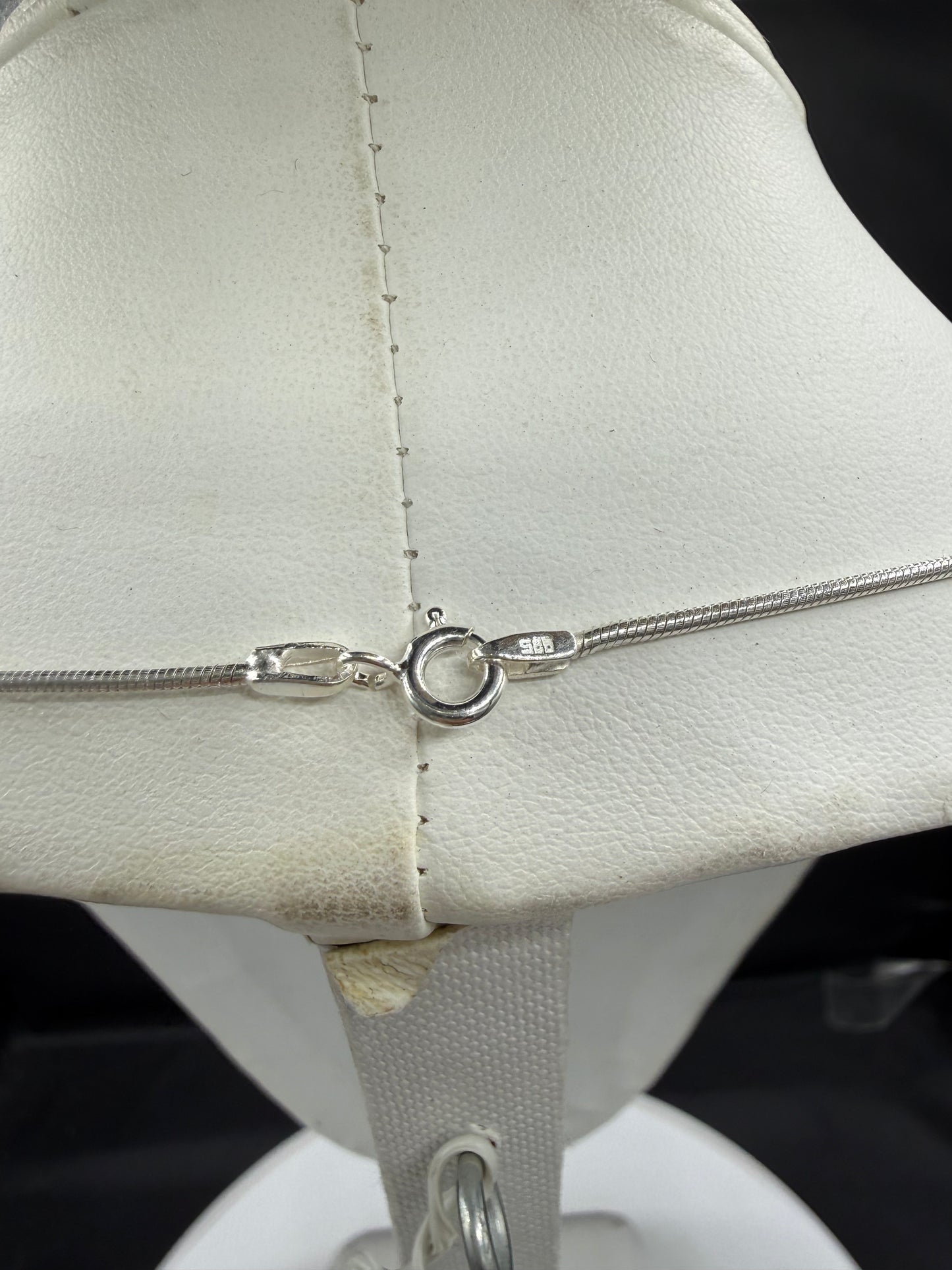 Solid 925 Sterling Silver Celtic Filigree Cross Pendant Snake Chain Necklace | 18 inches