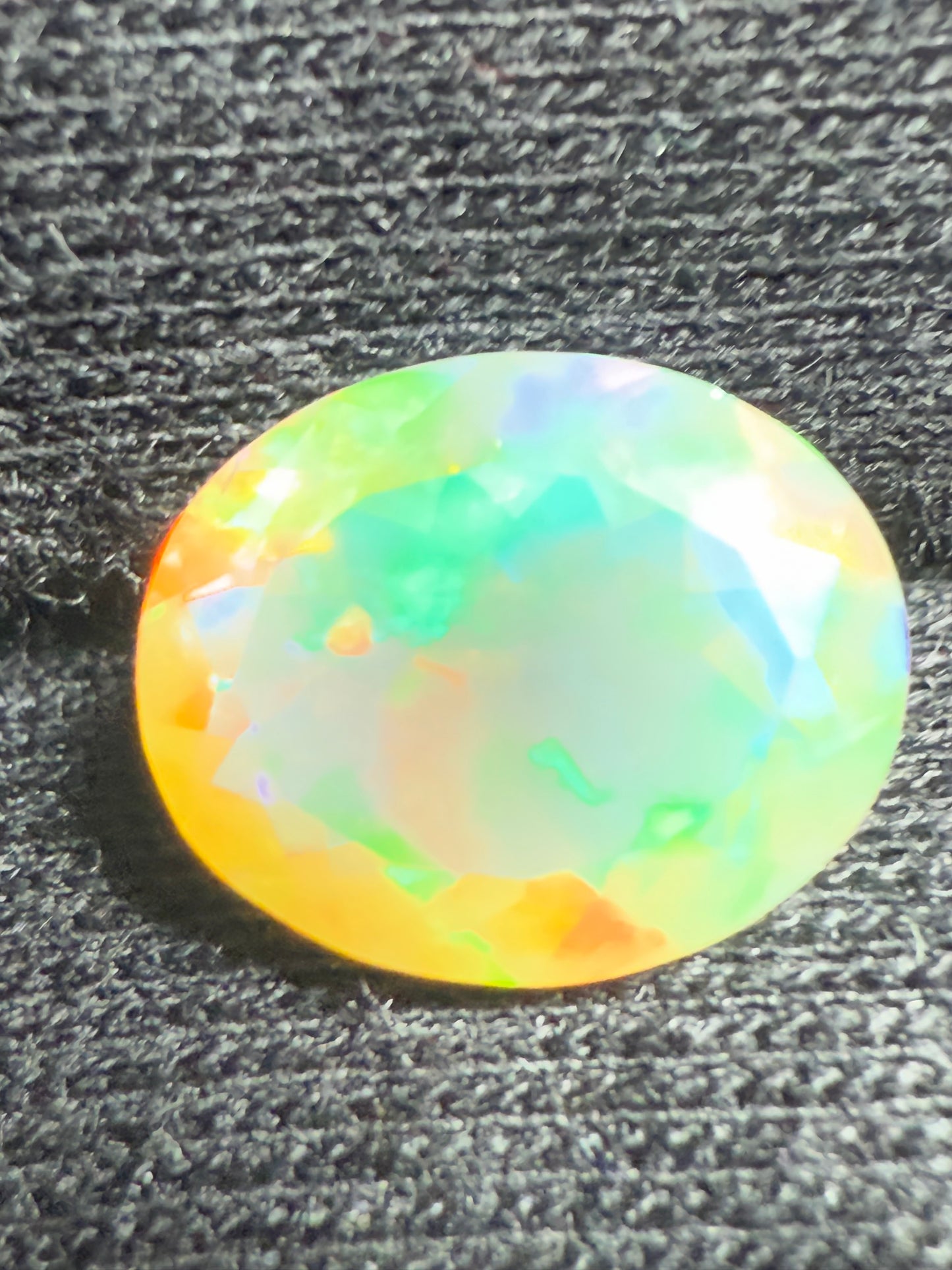 2.14 Carat Natural Ethiopian Faceted Opal Oval Cut Gemstone