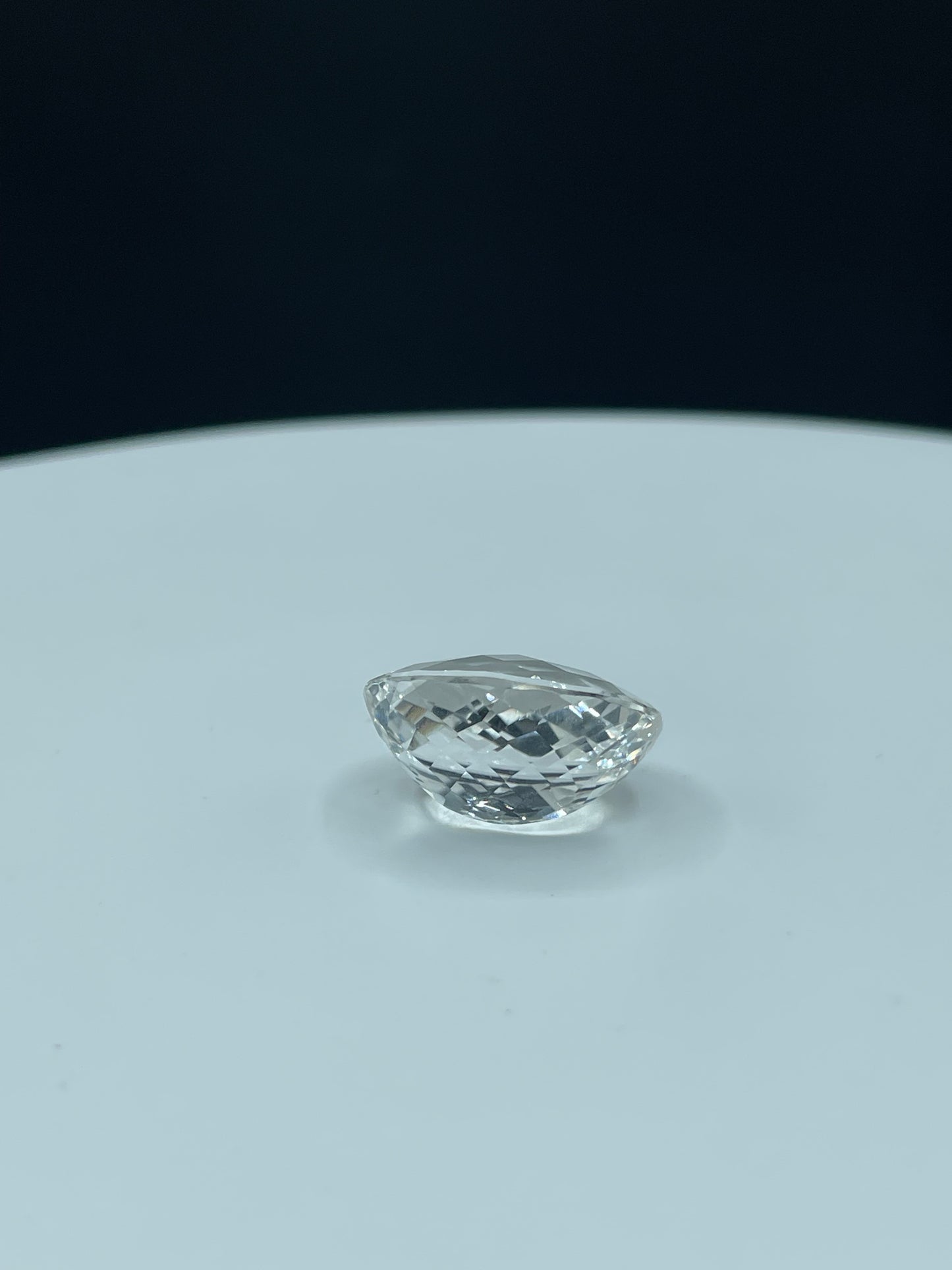 Natural White Topaz Checkerboard Cut Oval Loose Gemstone 20x15 MM | Calibrated