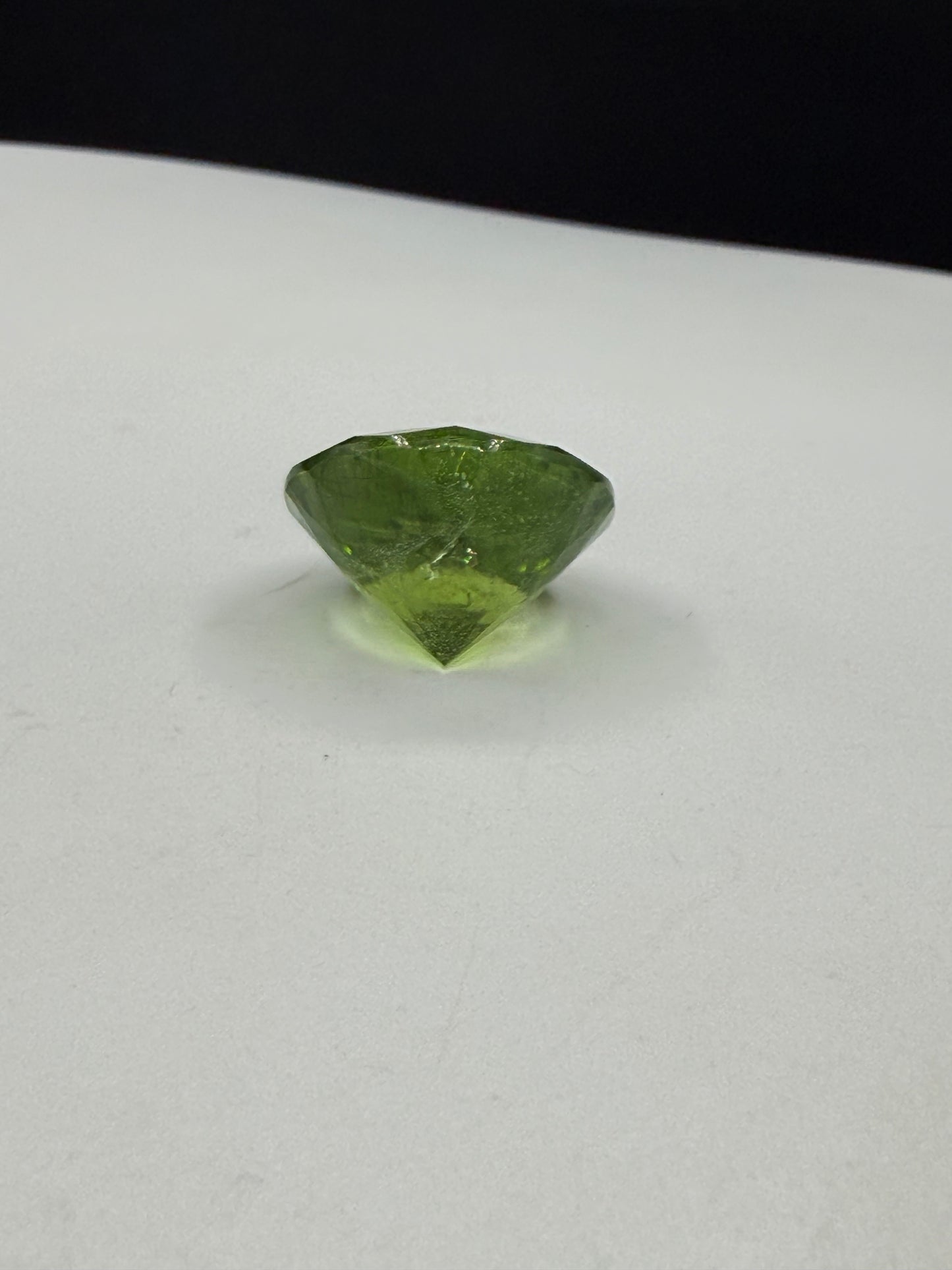 Natural 15.36 CT Ludwigite Peridot Round Cut Loose Gemstone | 16x16x10 MM | Rare Inclusions