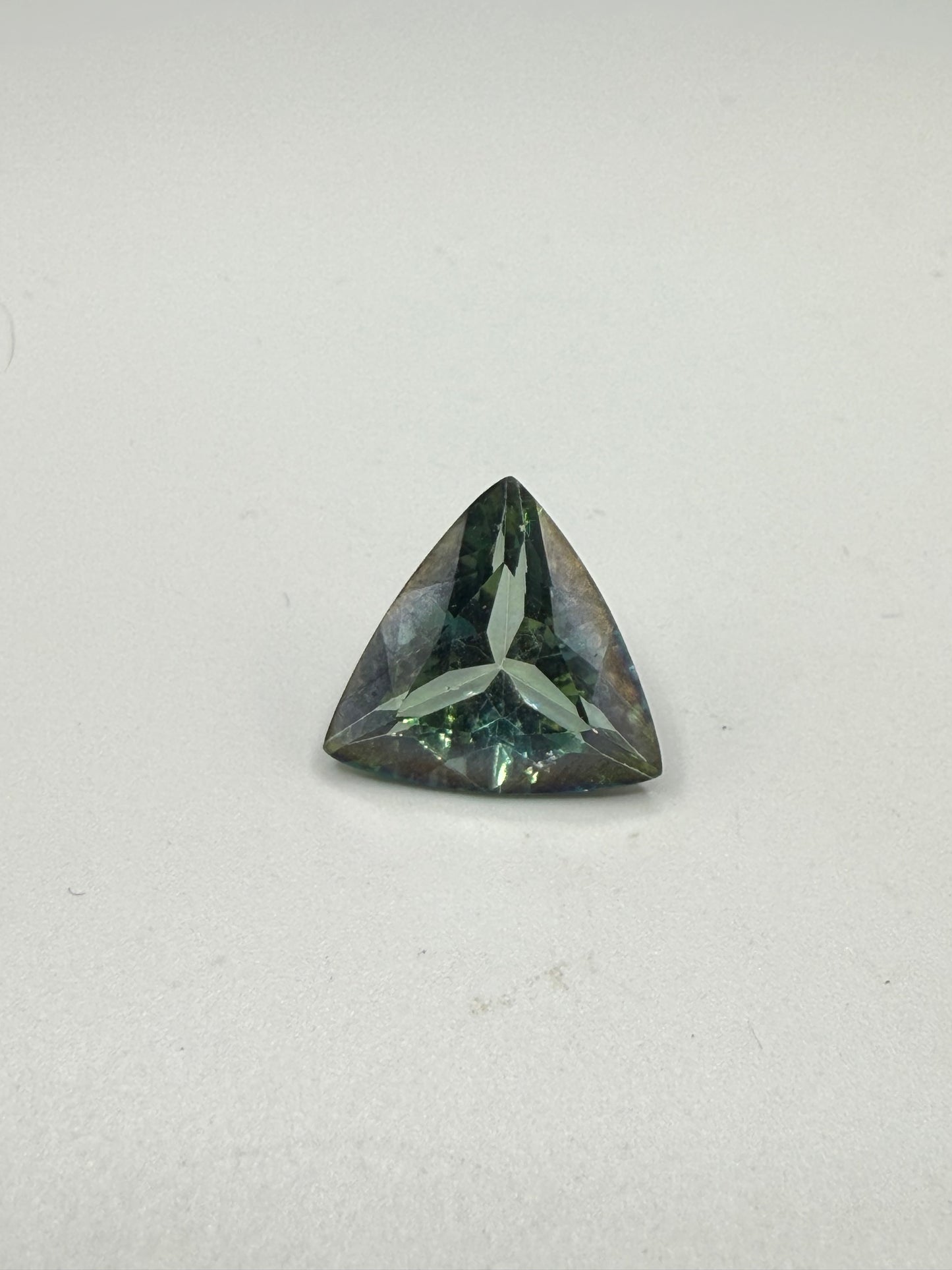 Natural Teal Tourmaline 5.26 Carat Trillion Cut Loose Gemstone | Vibrant Paraiba-Like Color
