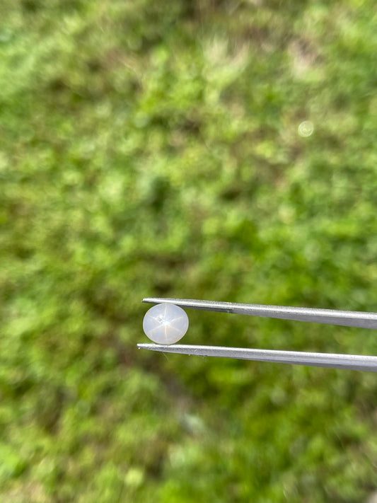 Natural Star Sapphire Cabochon - 3.75 Carats | High-Quality Asterism | 7.9 x 7.9 x 5.5 MM