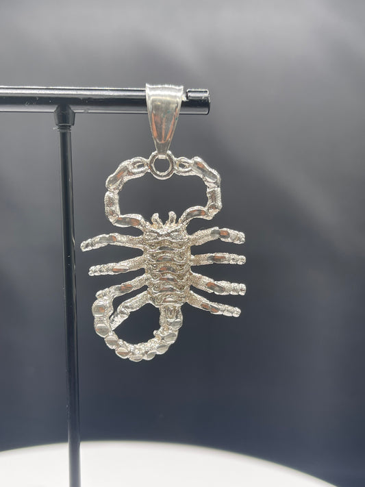 Handmade Solid Sterling Silver Scorpion Pendant