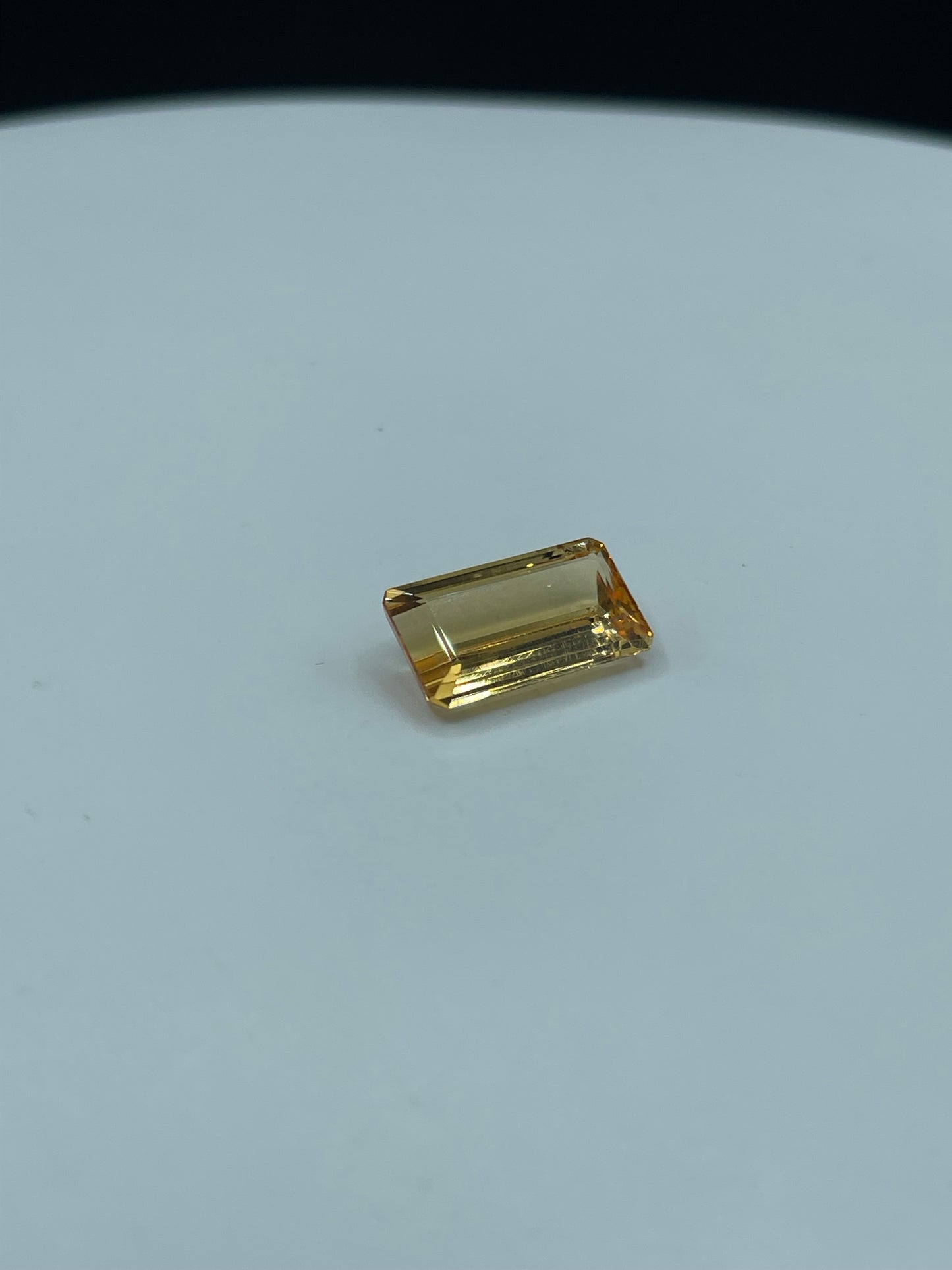 9.07 Carat Natural Imperial Topaz | Emerald Cut | 16.6x9.3x5.1 MM | Single Source Oro Pietro, Brazil