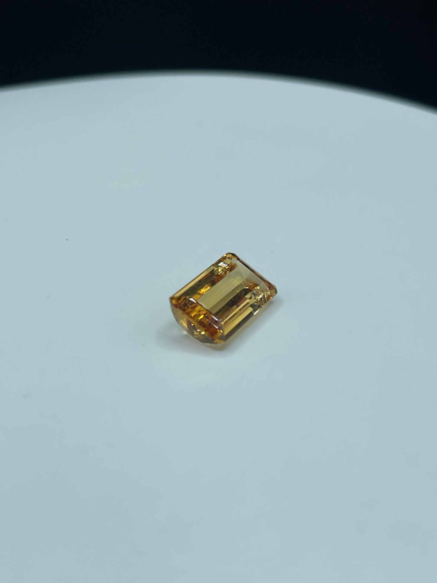 9.07 Carat Natural Imperial Topaz | Emerald Cut | 16.6x9.3x5.1 MM | Single Source Oro Pietro, Brazil