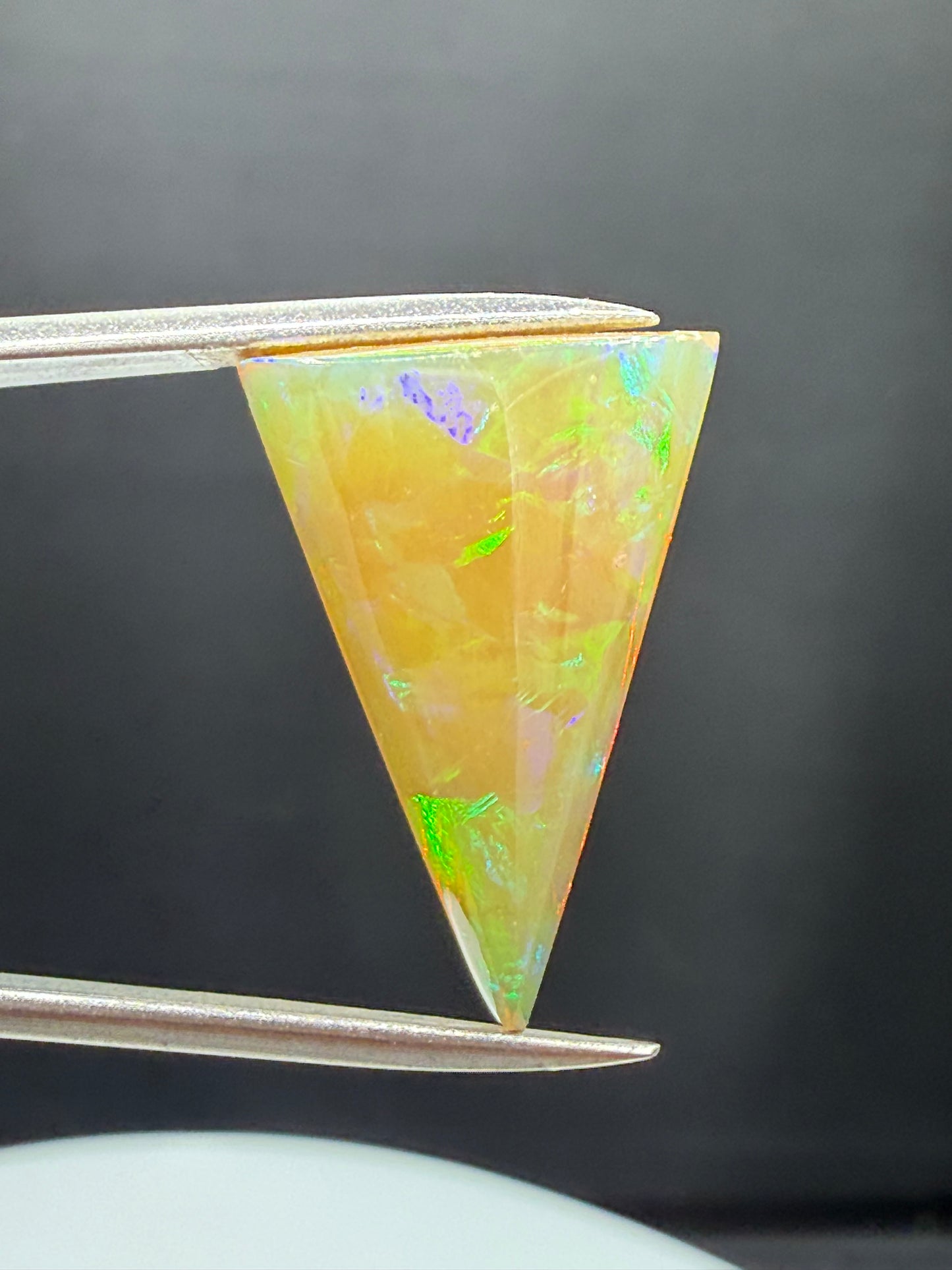 Natural Ethiopian Opal 9.12 Carat Fancy Pyramid Cut