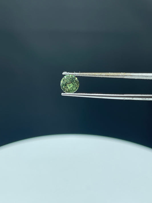 1.11 Carat Natural Demantoid Garnet Round Cut Loose Gemstone