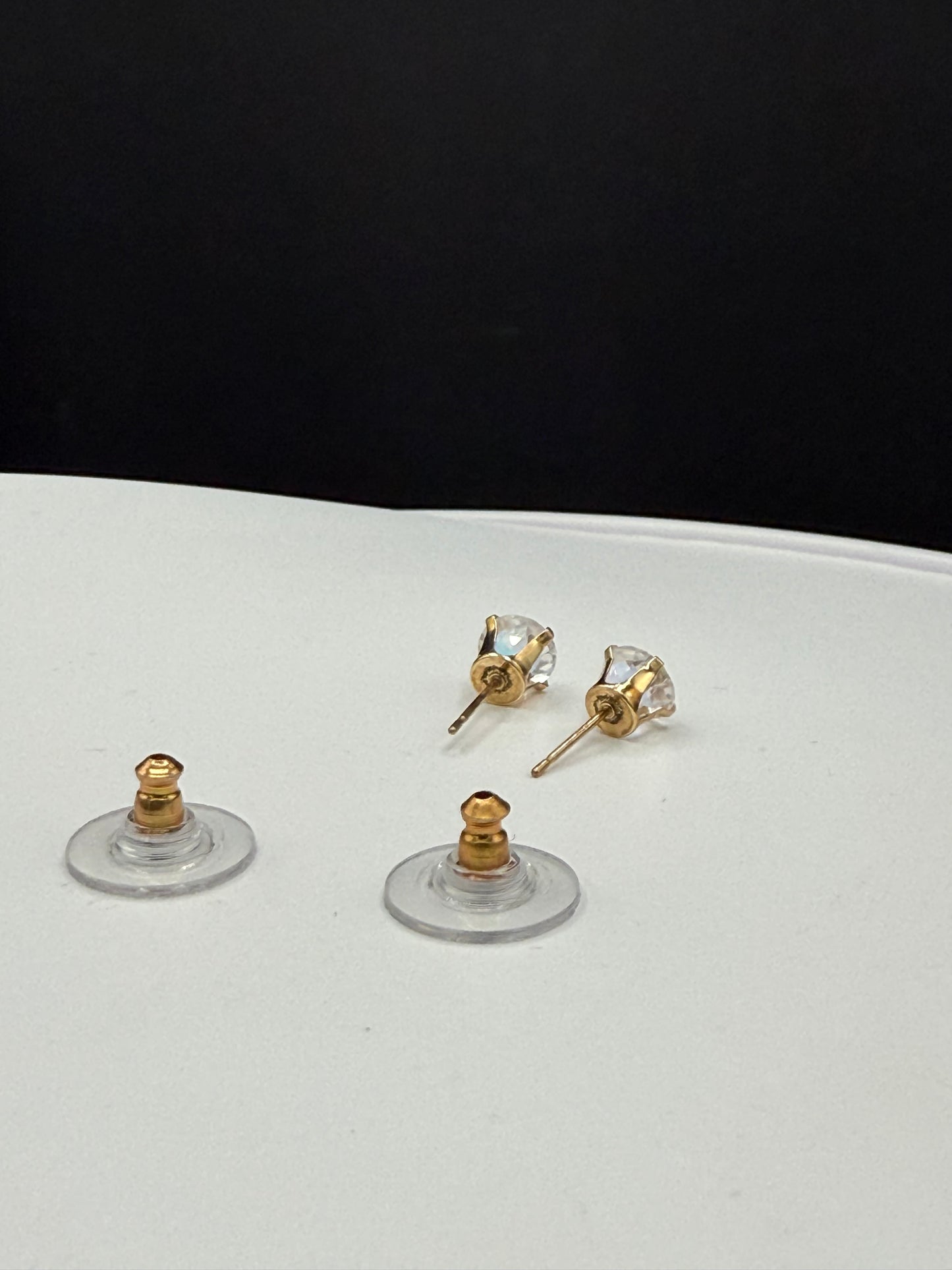 Mercury Mystic Topaz 14k Yellow Gold Stud Earrings