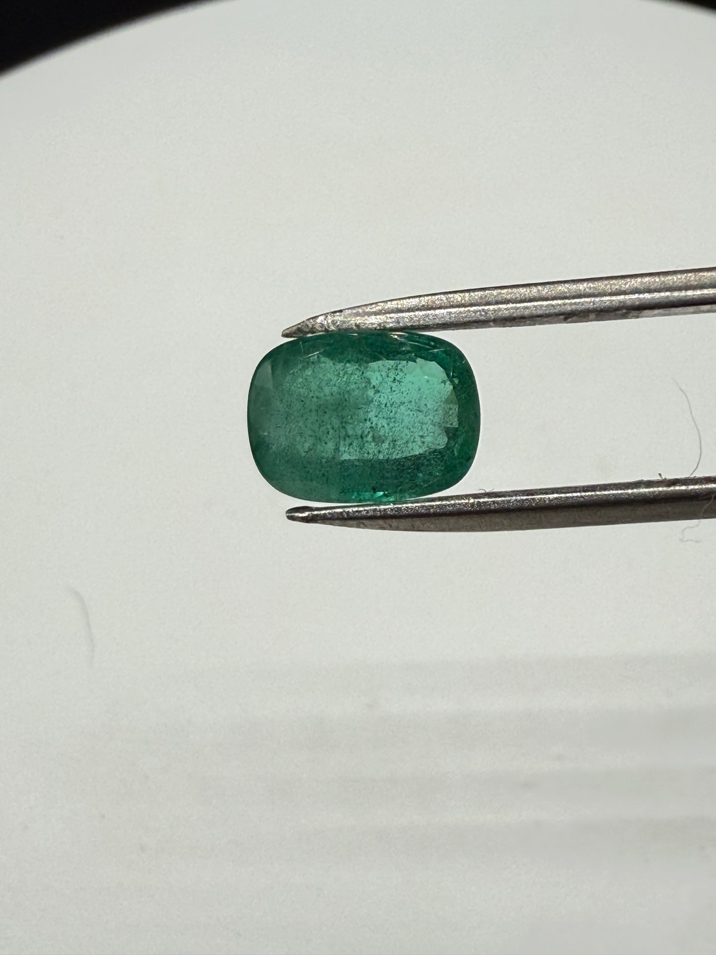 GIA Certified 2.50 Carat Natural Emerald Cushion Cut - Transparent Green Loose Gemstone