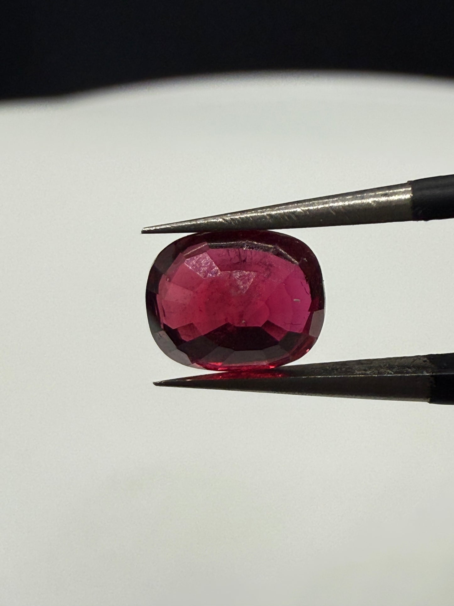 GIA Certified 1.38 Carat Natural Deep Red Cushion-Cut Ruby