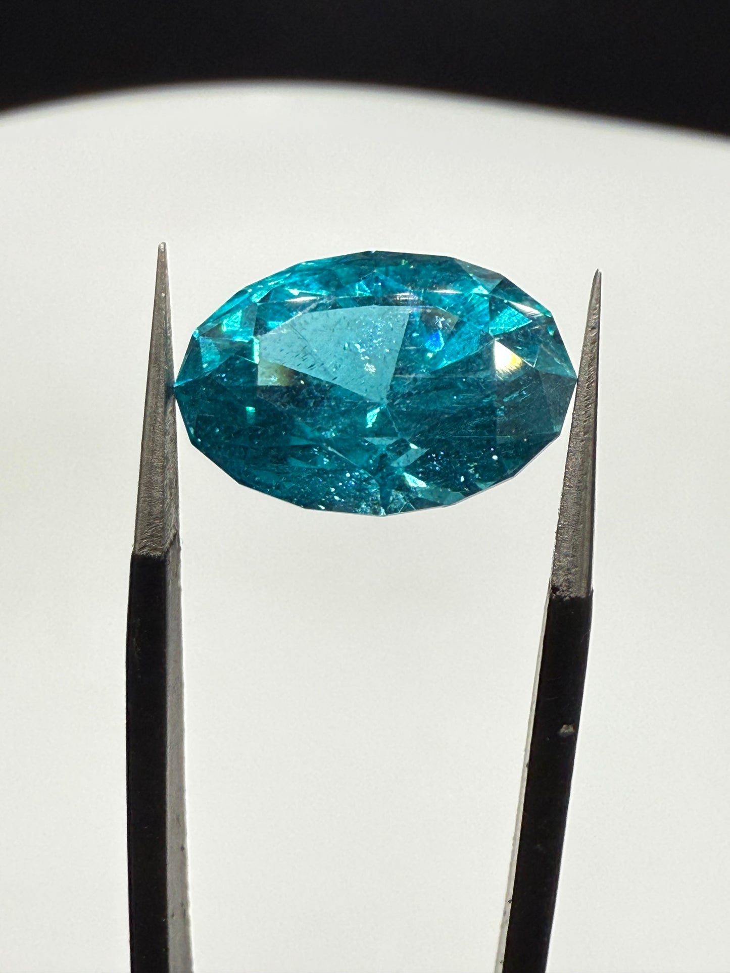 Natural Paraiba Apatite 5.38 Carat Untreated Oval Cut Gemstone