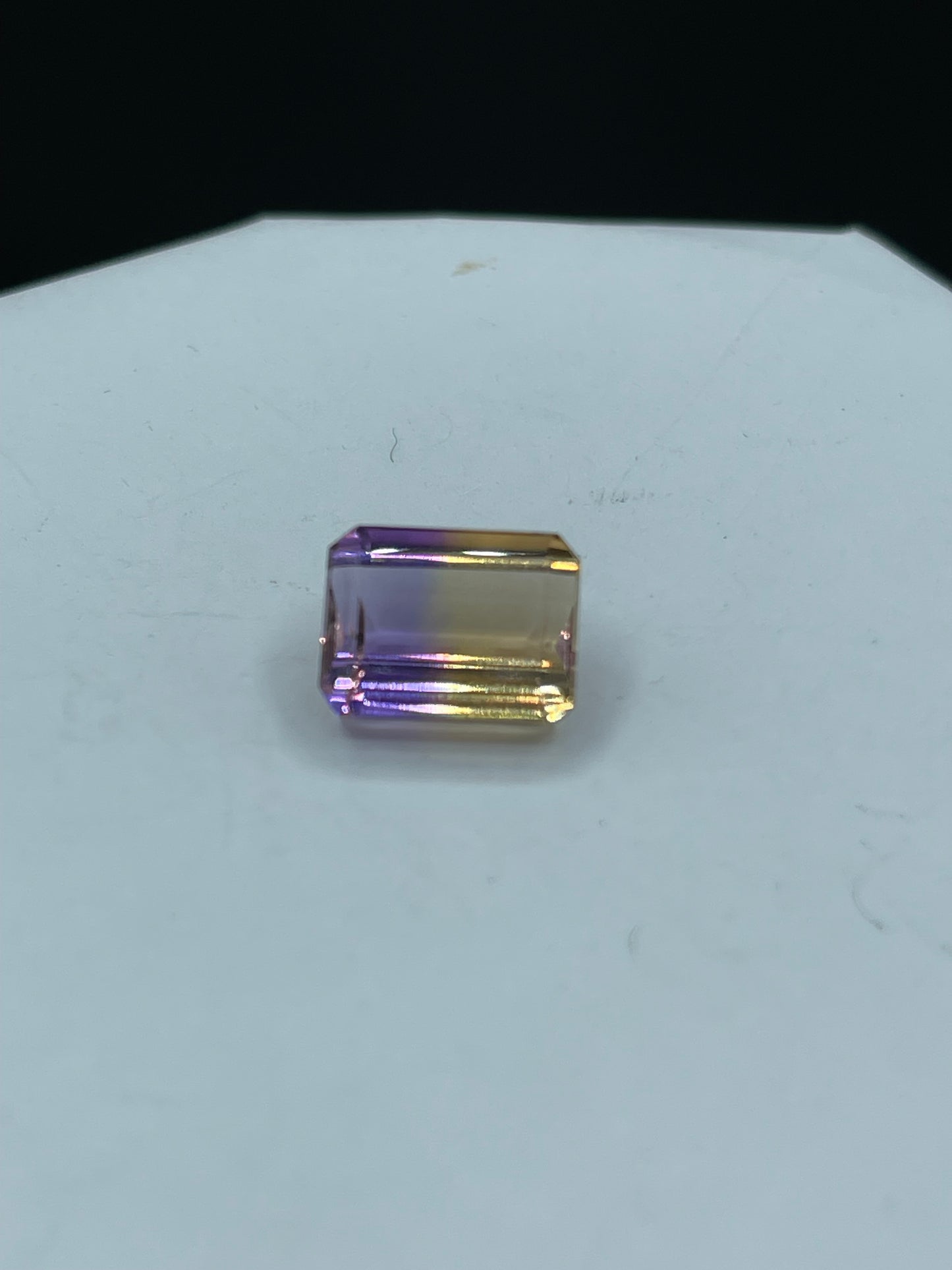 6.76 Carat Natural Ametrine Emerald Cut Loose Gemstone (11.3 x 8.7 x 6.5 MM)
