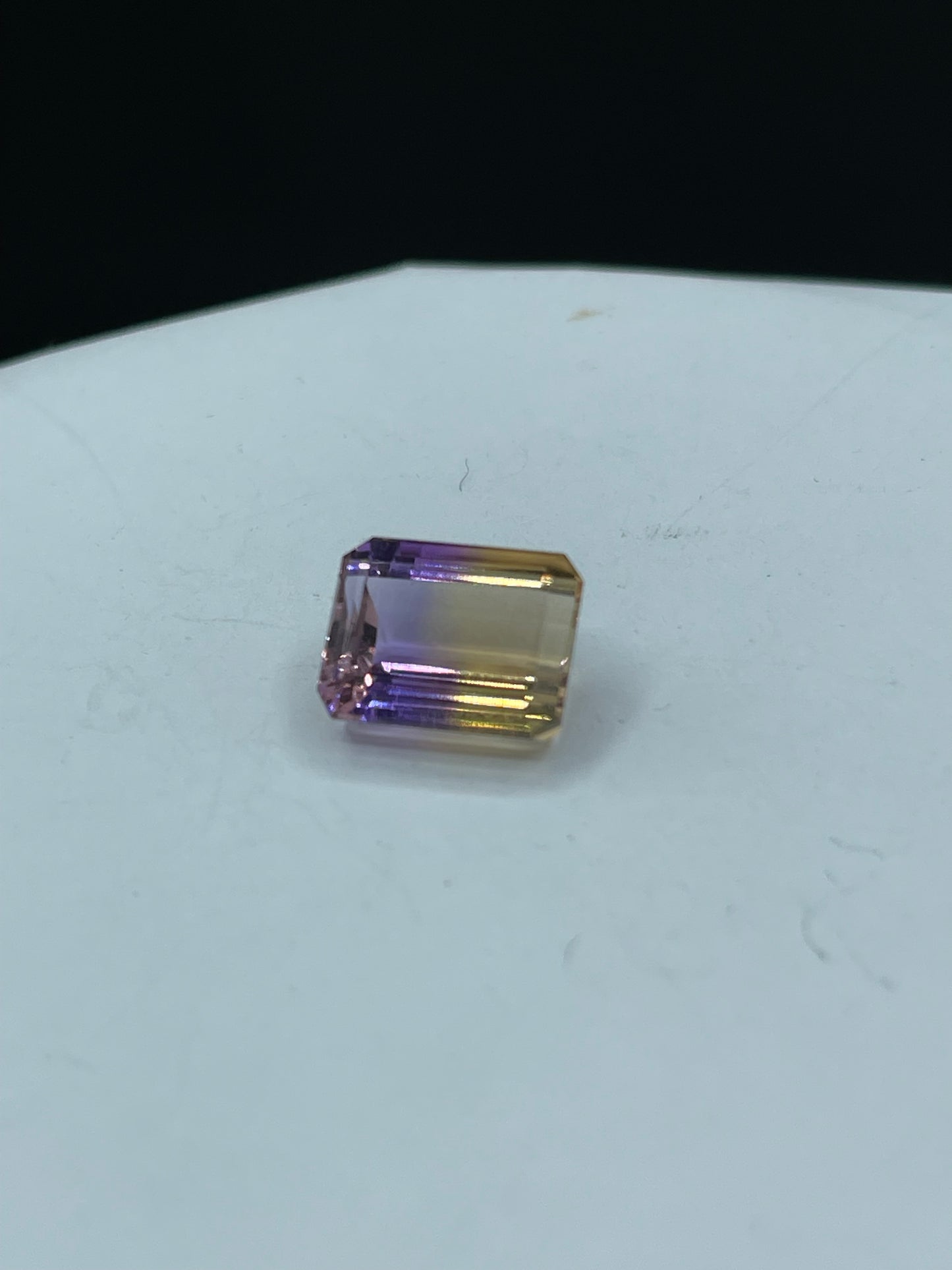 6.76 Carat Natural Ametrine Emerald Cut Loose Gemstone (11.3 x 8.7 x 6.5 MM)