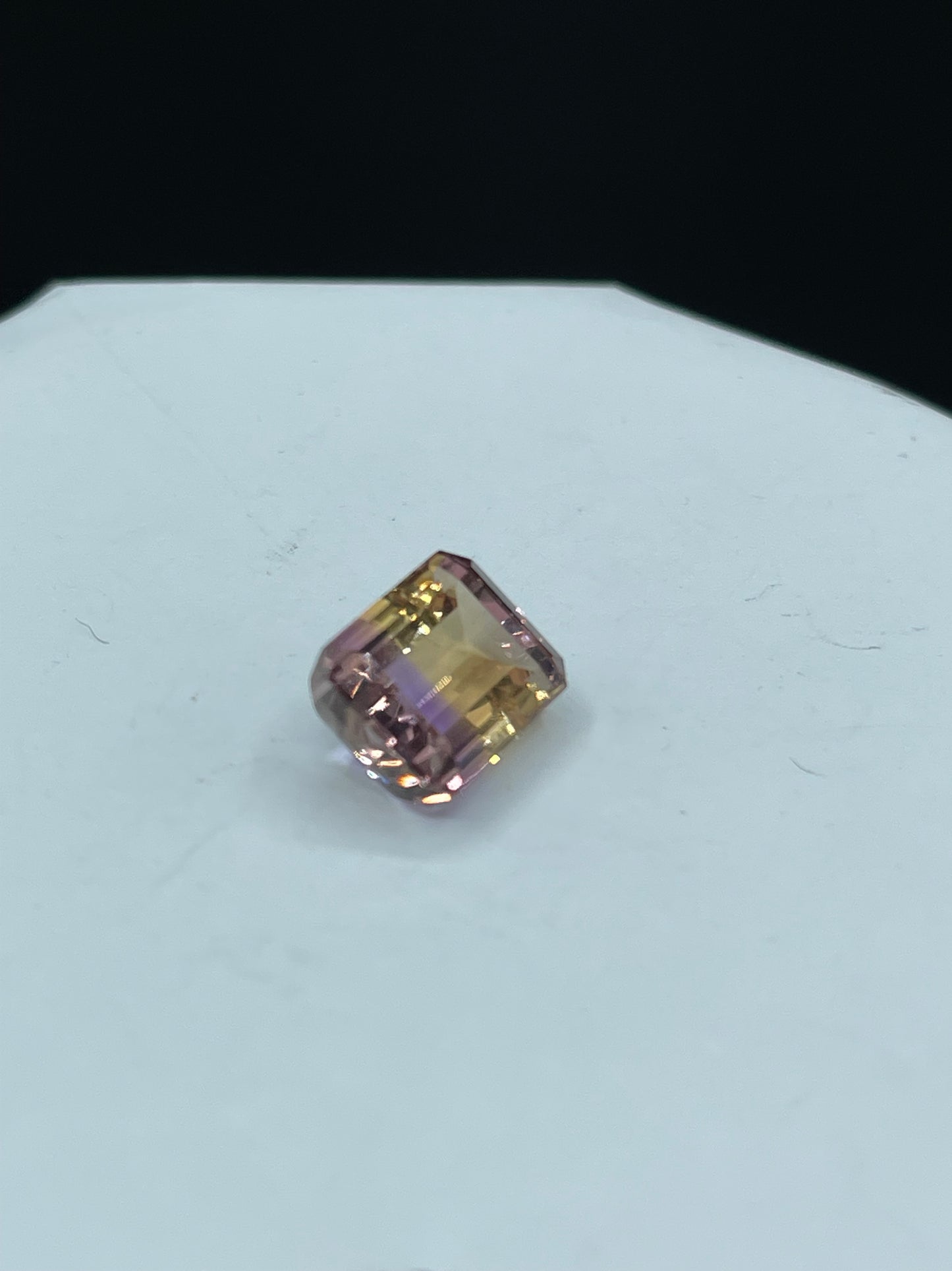 6.76 Carat Natural Ametrine Emerald Cut Loose Gemstone (11.3 x 8.7 x 6.5 MM)
