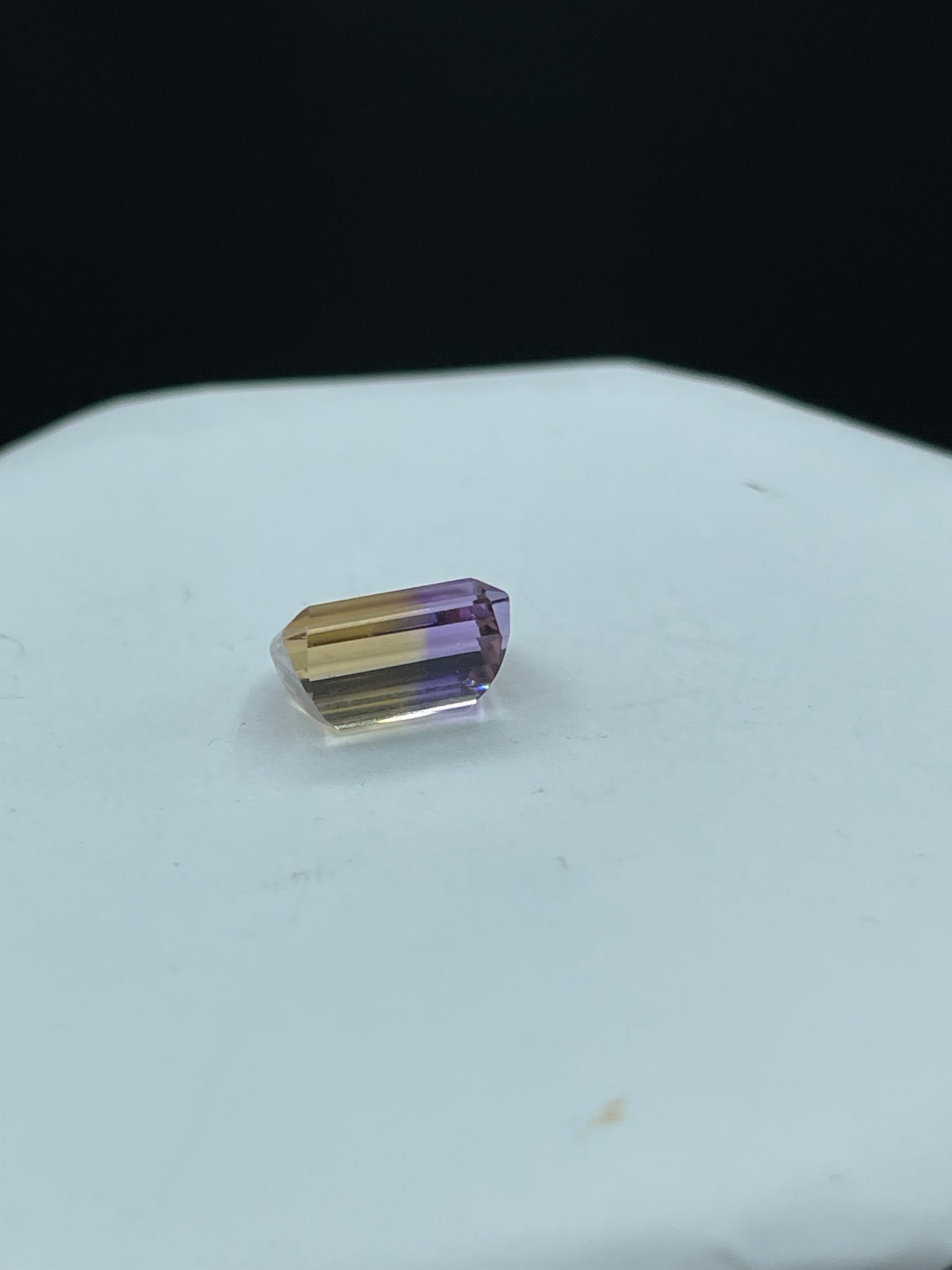 6.76 Carat Natural Ametrine Emerald Cut Loose Gemstone (11.3 x 8.7 x 6.5 MM)
