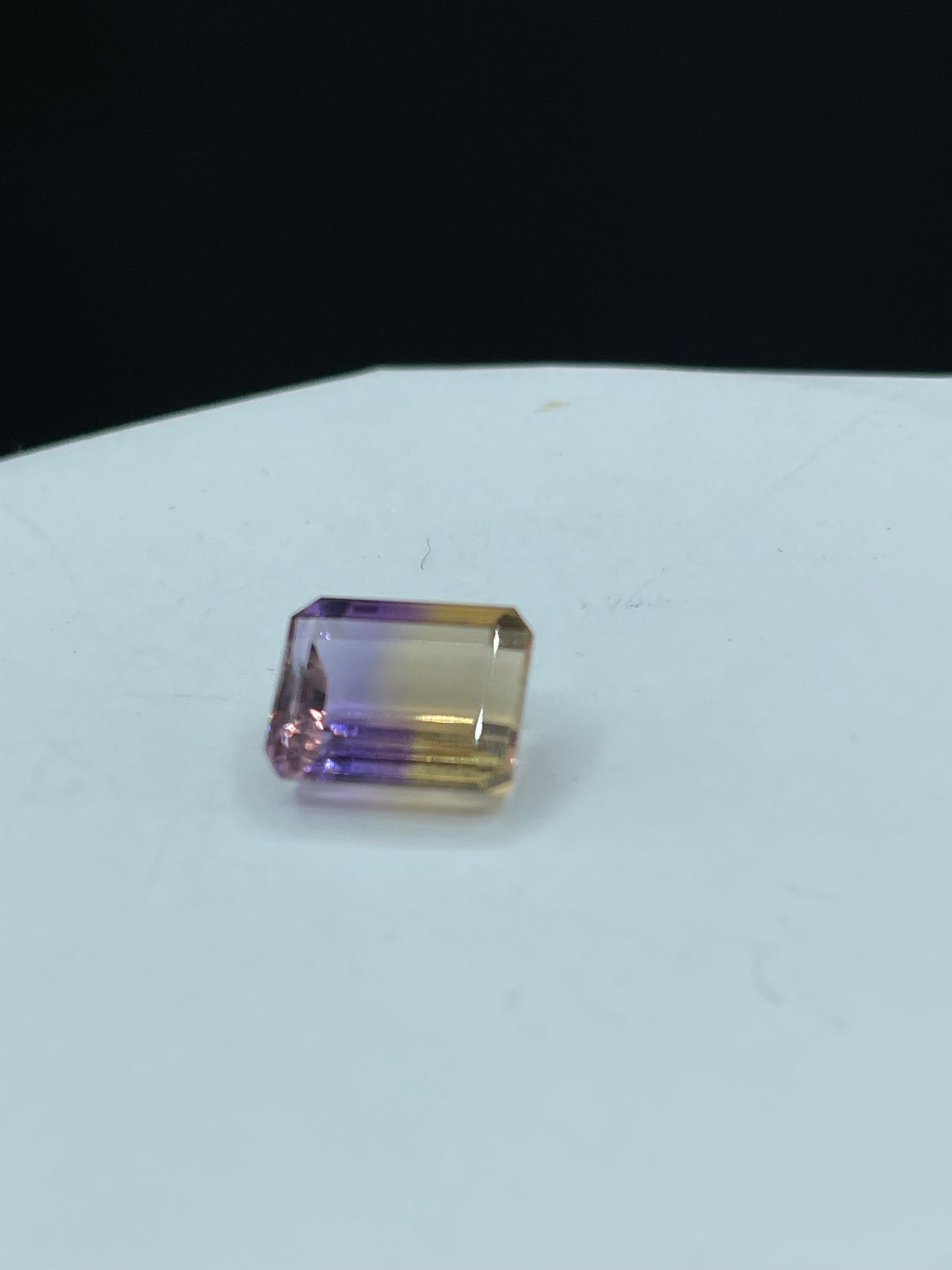 6.76 Carat Natural Ametrine Emerald Cut Loose Gemstone (11.3 x 8.7 x 6.5 MM)