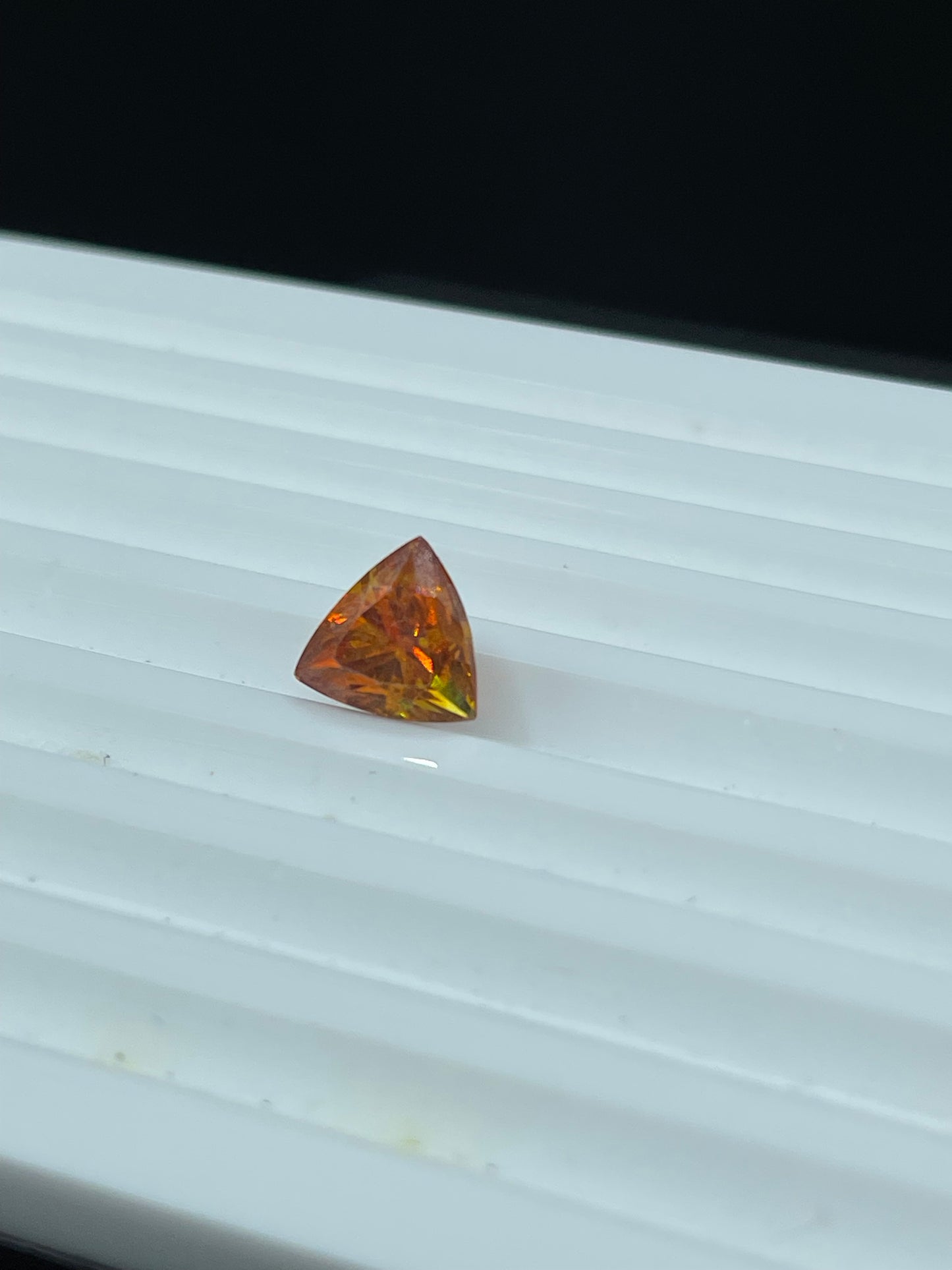 4.19 Carat Natural Spanish Sphalerite Trillion Cut Loose Gemstone (9.3 x 9.3 x 6.9 MM)