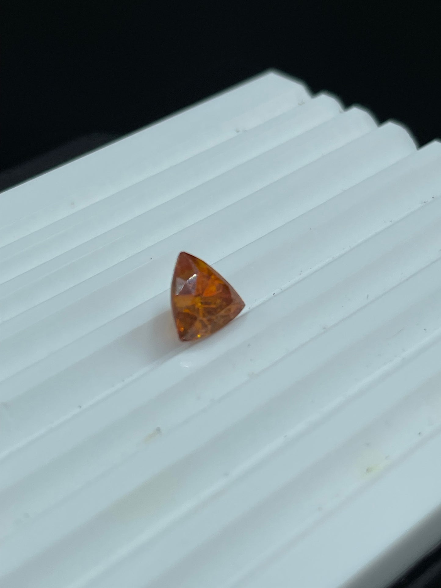 4.19 Carat Natural Spanish Sphalerite Trillion Cut Loose Gemstone (9.3 x 9.3 x 6.9 MM)