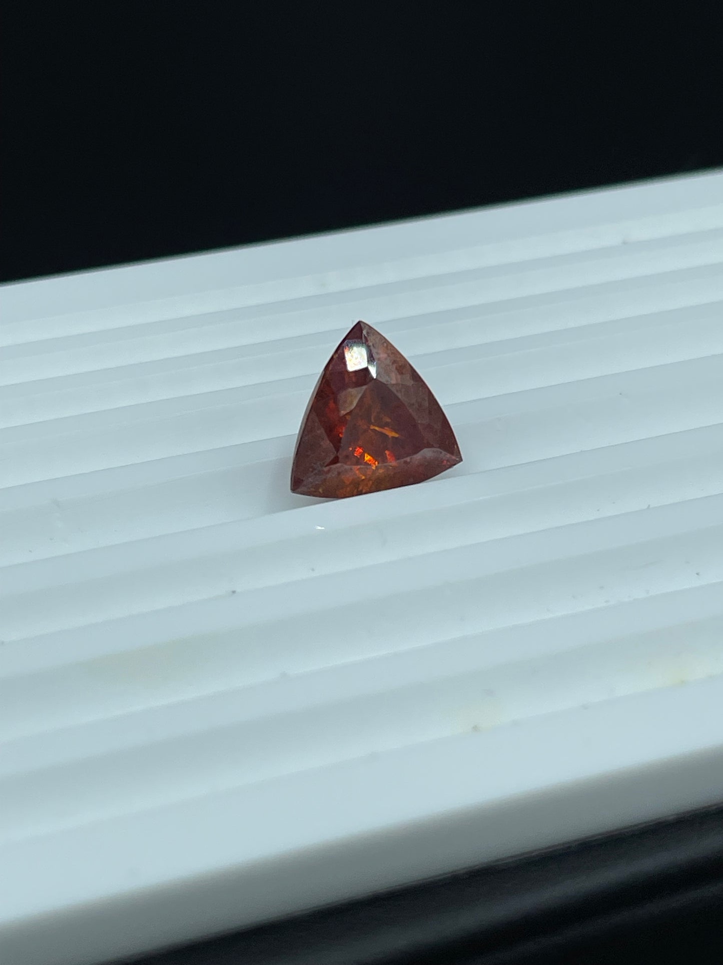 8.62 Carat Natural Spanish Sphalerite Trillion Cut Loose Gemstone (12.7 x 12.7 x 7.3 MM)