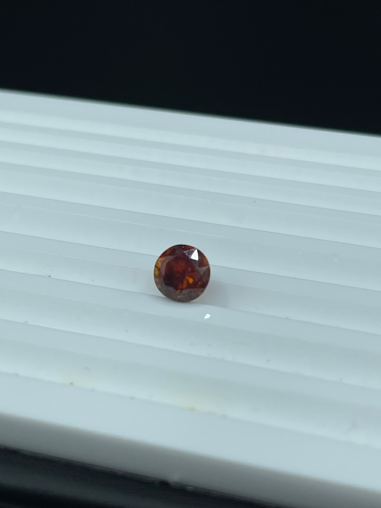 2.16 Carat Natural Spanish Sphalerite Round Cut Loose Gemstone ( 6.9 x 6.9 x 5.6 MM)