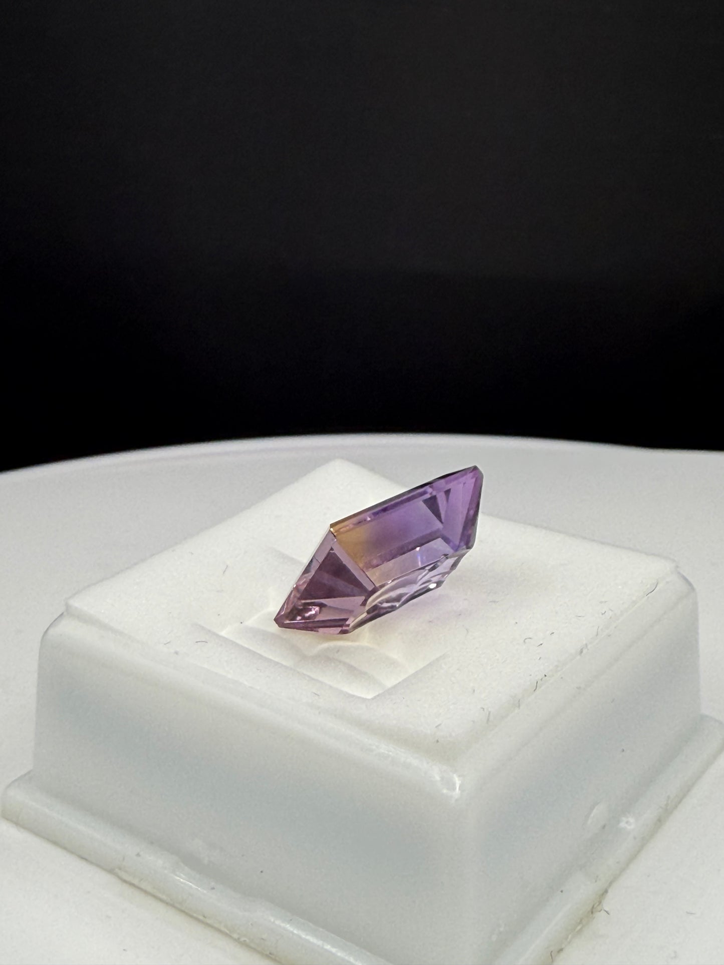 7.36 Carat Natural Bolivian Ametrine Custom Emerald Cut Loose Gemstone