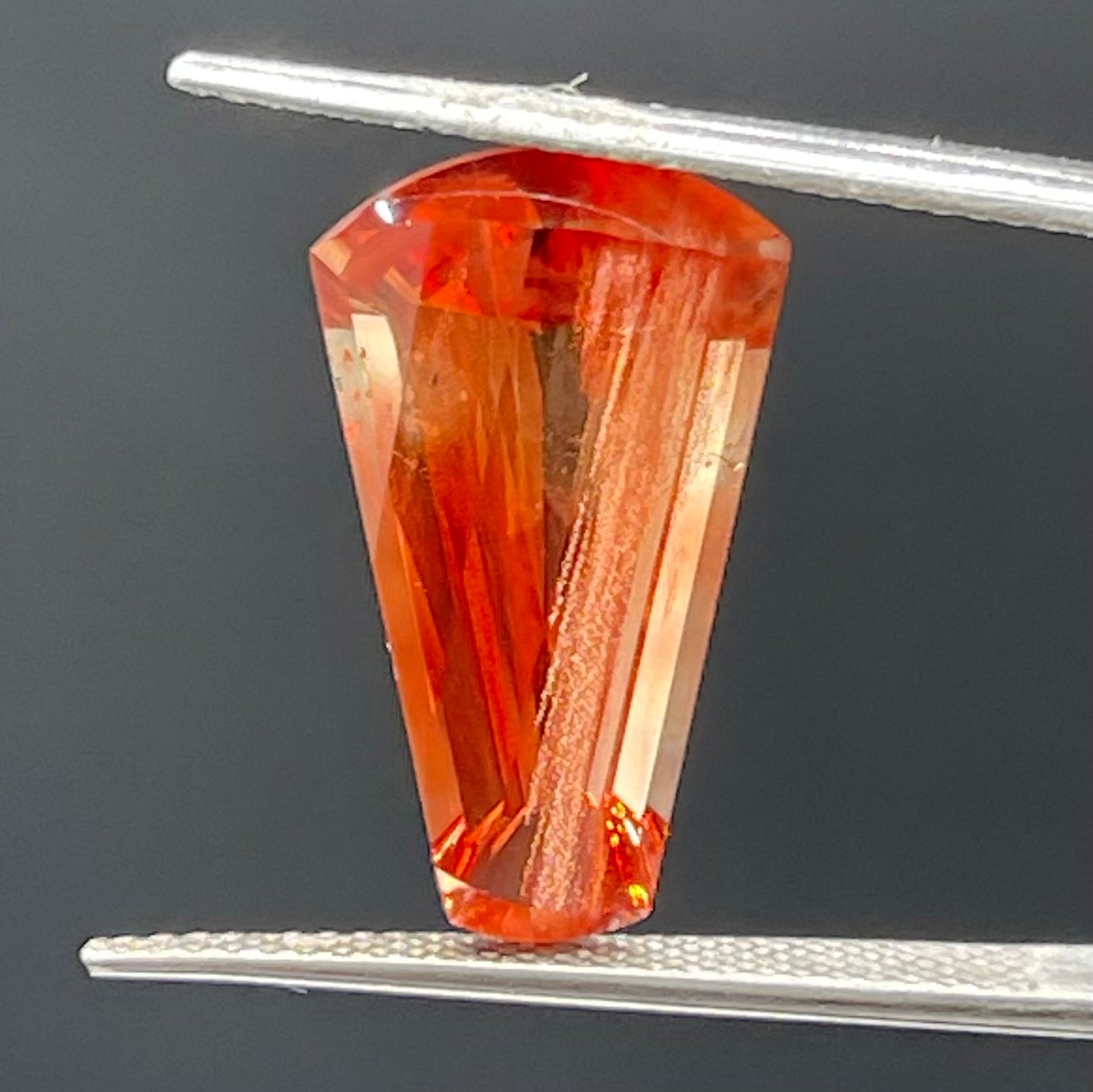 7.16 Carat Natural Orange Oregon Sunstone Fancy Cut Loose Gemstone (18.5 x 10.7 x 7.0 MM)