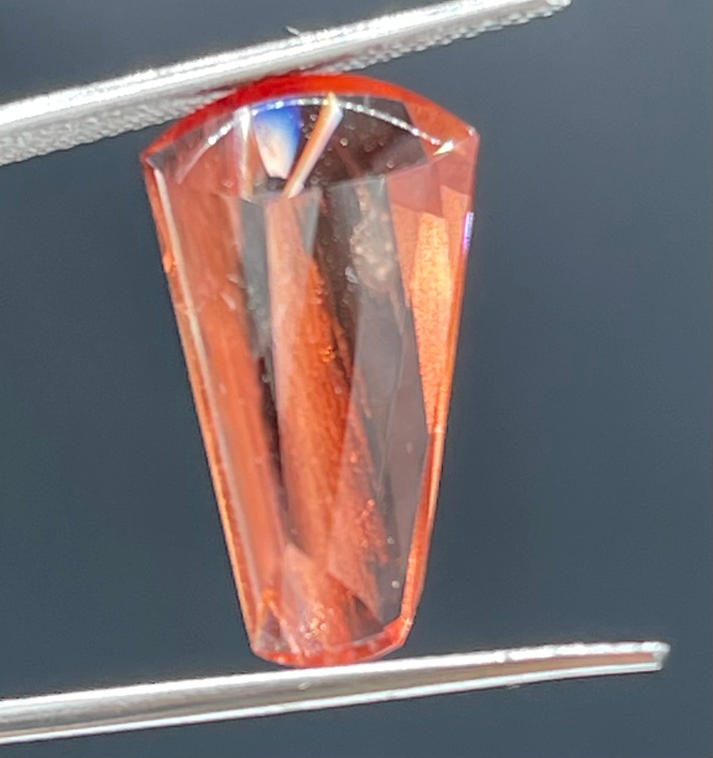7.16 Carat Natural Orange Oregon Sunstone Fancy Cut Loose Gemstone (18.5 x 10.7 x 7.0 MM)