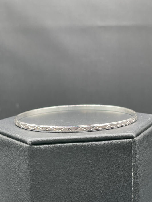 Solid 925 Sterling Silver Bangle