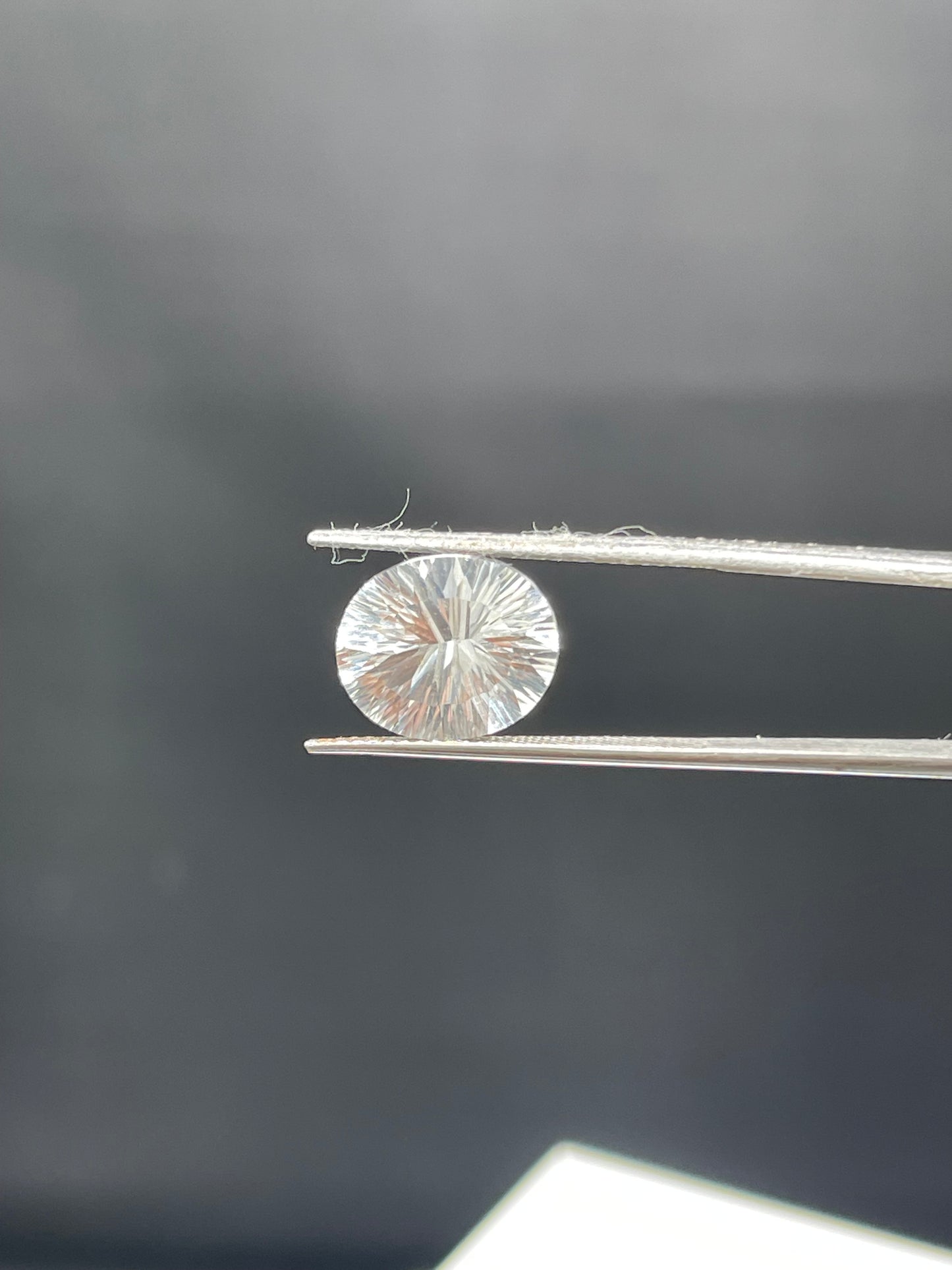 Natural White Topaz Laser Oval Cut Loose Gemstone (12 x 10 x 6.5 MM)