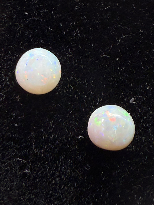 Natural Matching Australian Opal Cabochons | 0.55 Carats | 4.25 MM Round